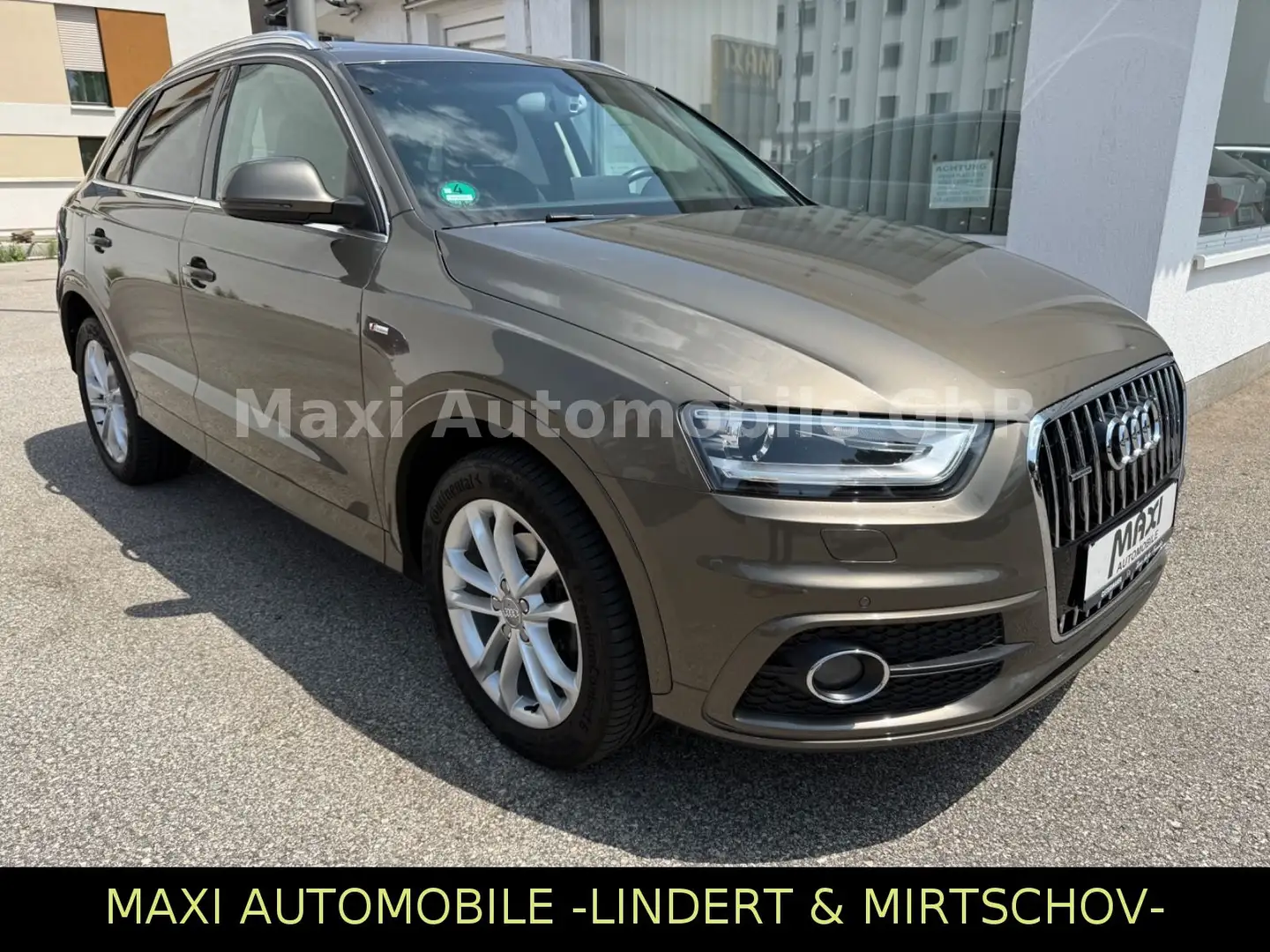 Audi Q3 2.0 TDI S Line quattro-1 HAND-NAV-XEN-PAN-AHK Brun - 1