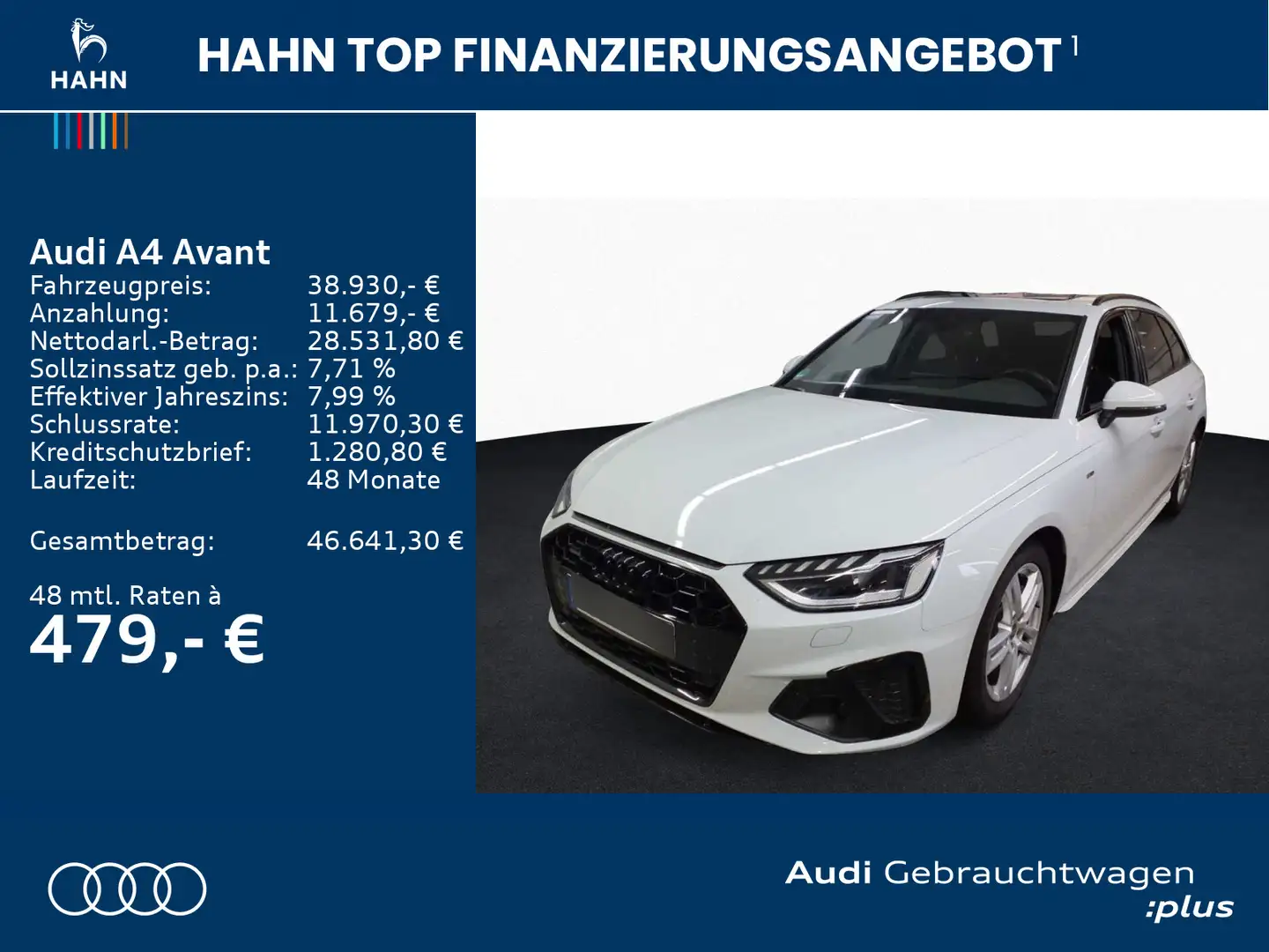 Audi A4 40 TFSI quattro S line AHK Pano Virtual Weiß - 2