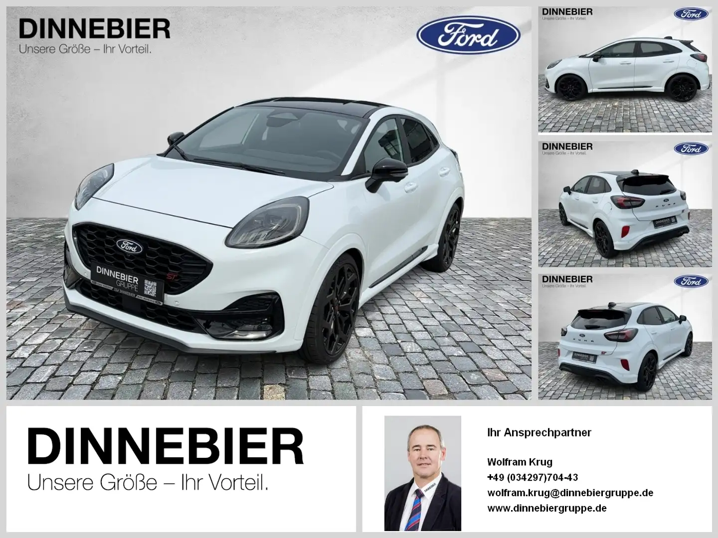 Ford Puma ST LED+360°Kamera+Navigation+Winterpaket Weiß - 1