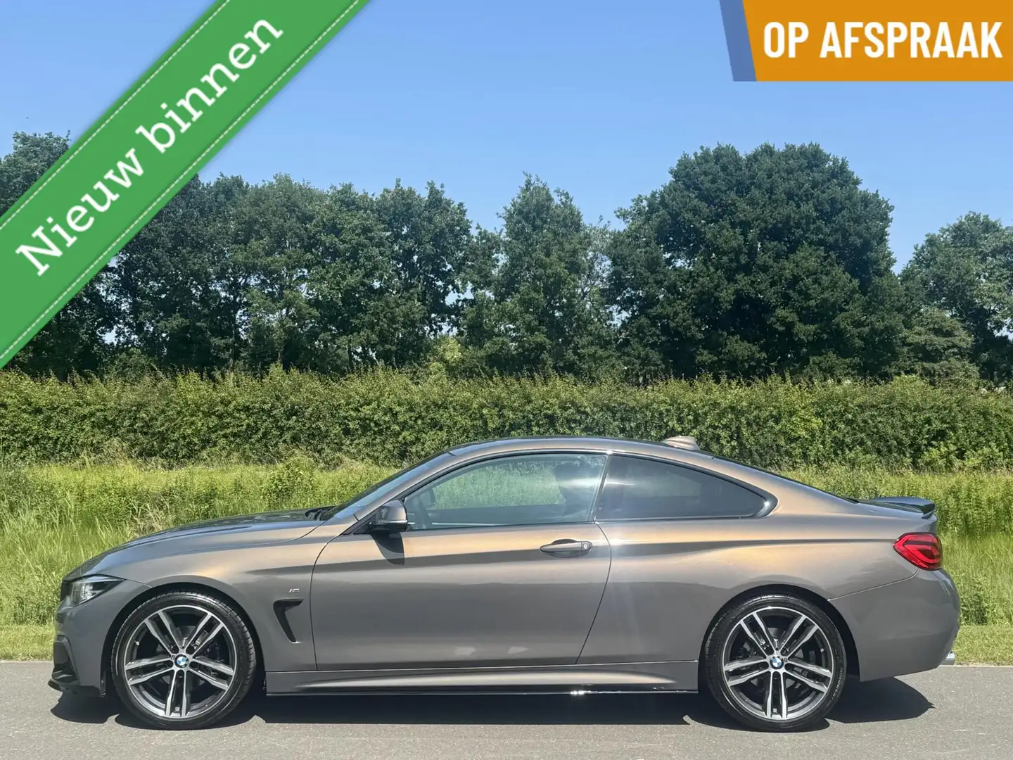 BMW 420 4-serie Coupé 420i High Executive Gris - 1