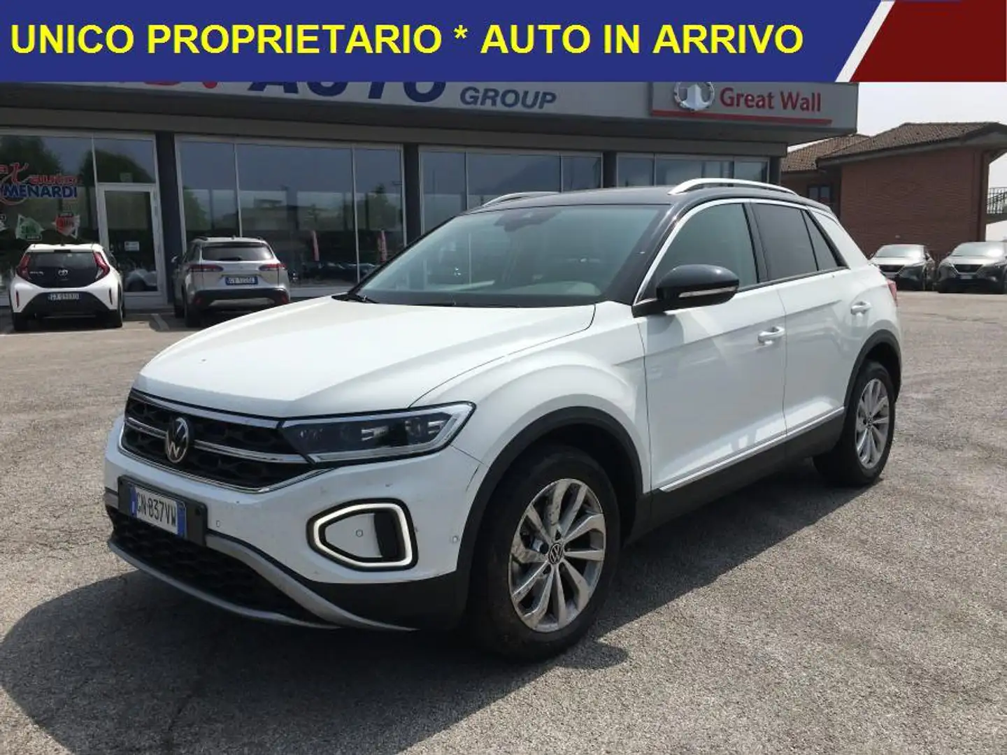 Volkswagen T-Roc 1.0 TSI Style TETTO * 18 MILA KM!! 1 PROPRIETARIO Bianco - 2