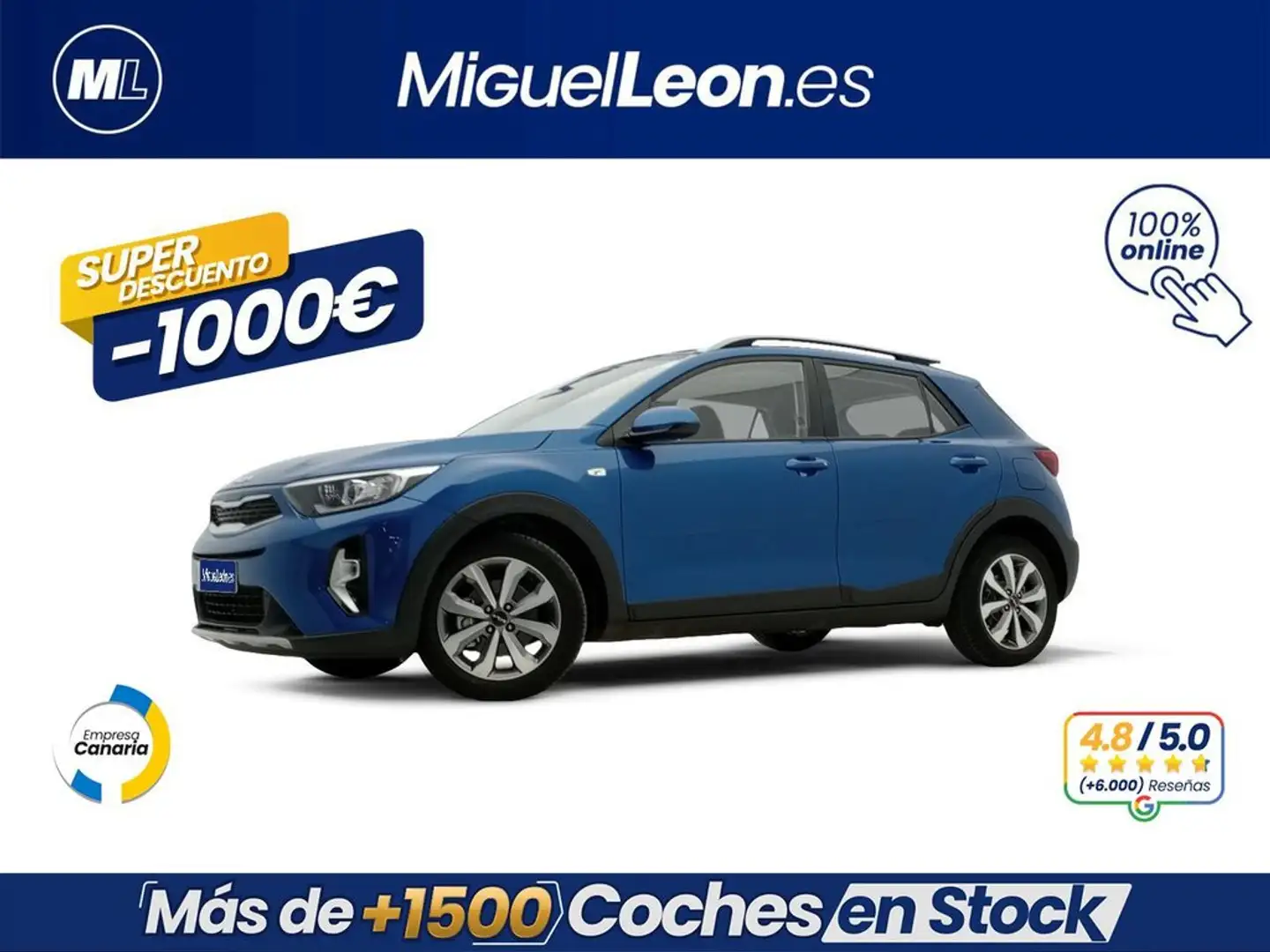 Kia Stonic 1.0 TGDI 100CV ACTIVE Azul - 1