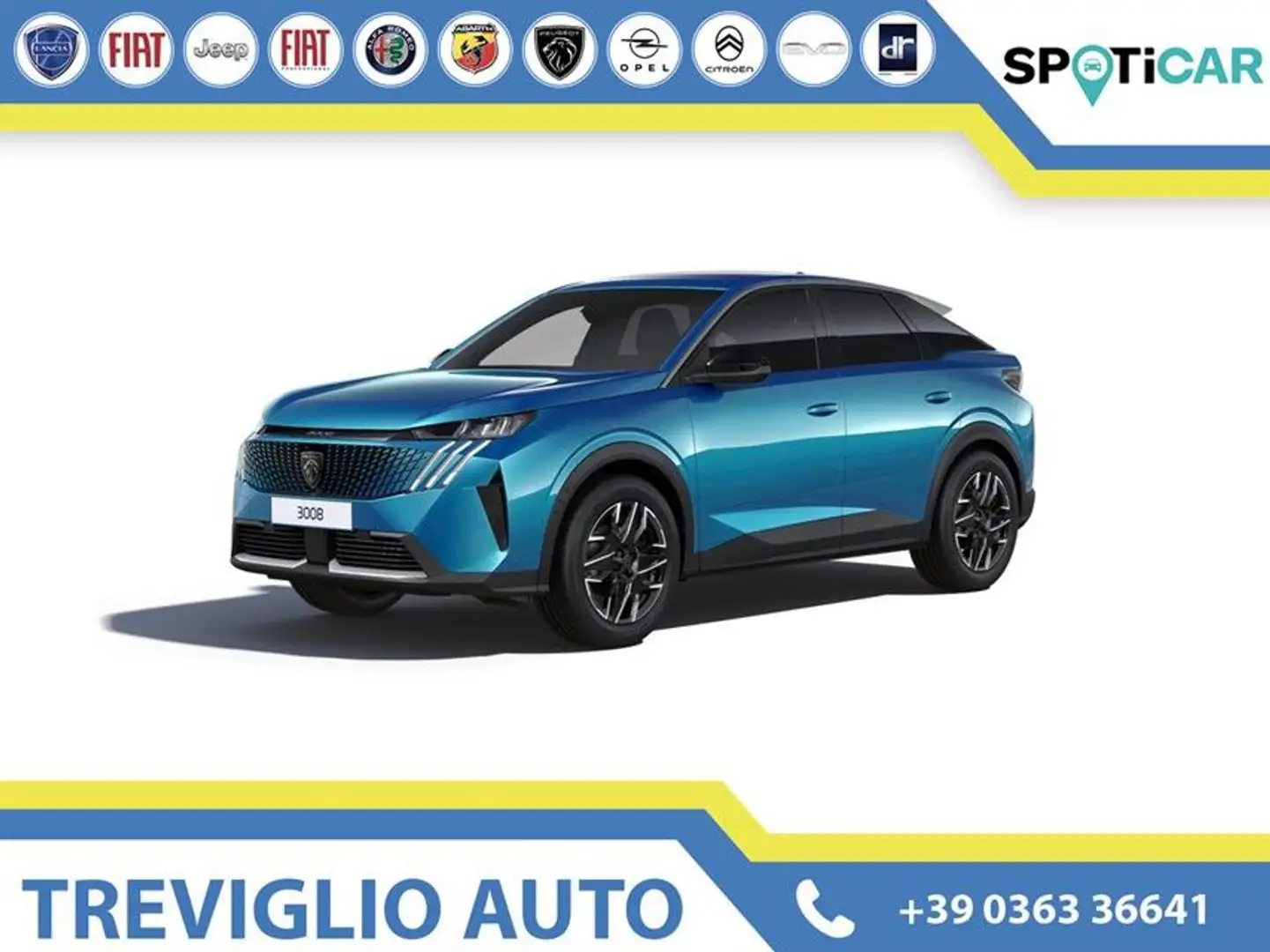Peugeot 3008 Plug-in Hybrid 195 e-DCS7 ALLURE+GT Blu/Azzurro - 1