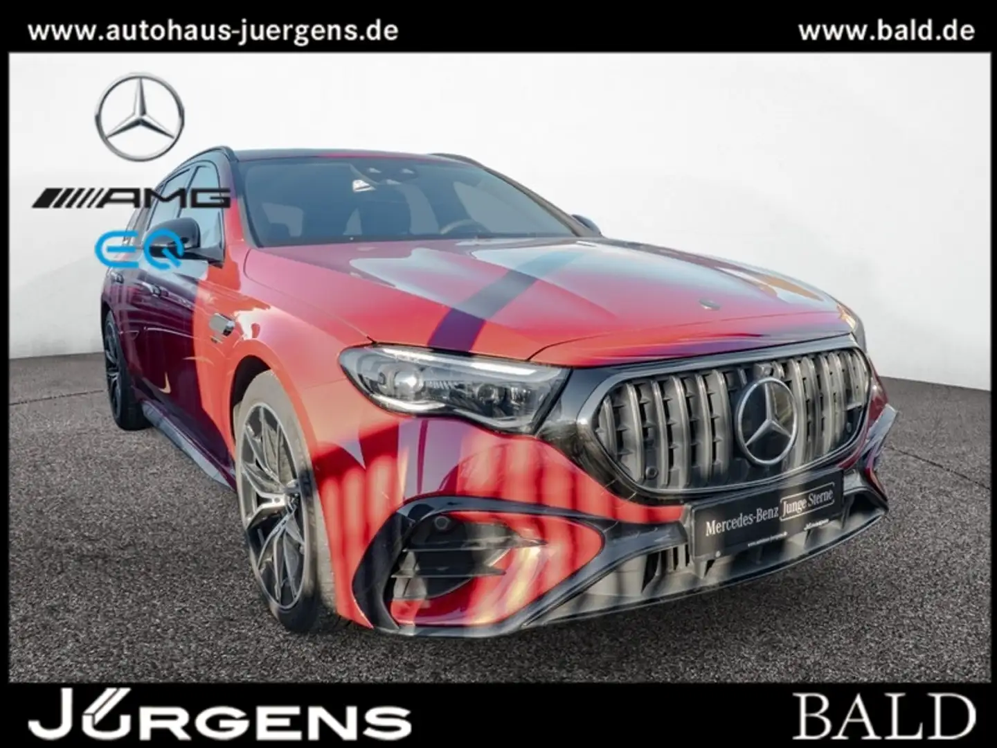 Mercedes-Benz E 53 AMG Hybrid 4M+ T Burm/AHK/Night/Sitzklima Rot - 1