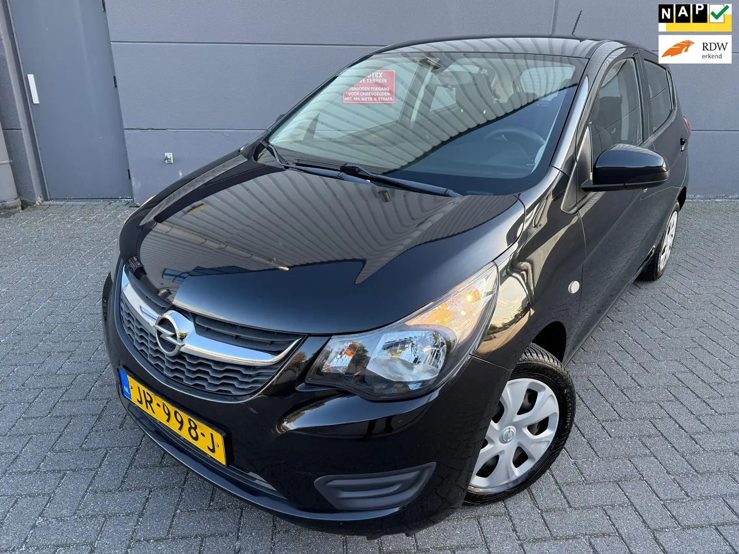 Opel Karl 1.0 ecoFLEX Edition*APK*NAP*ISOFIX*CRUISE*AIRCO*EL Noir - 1