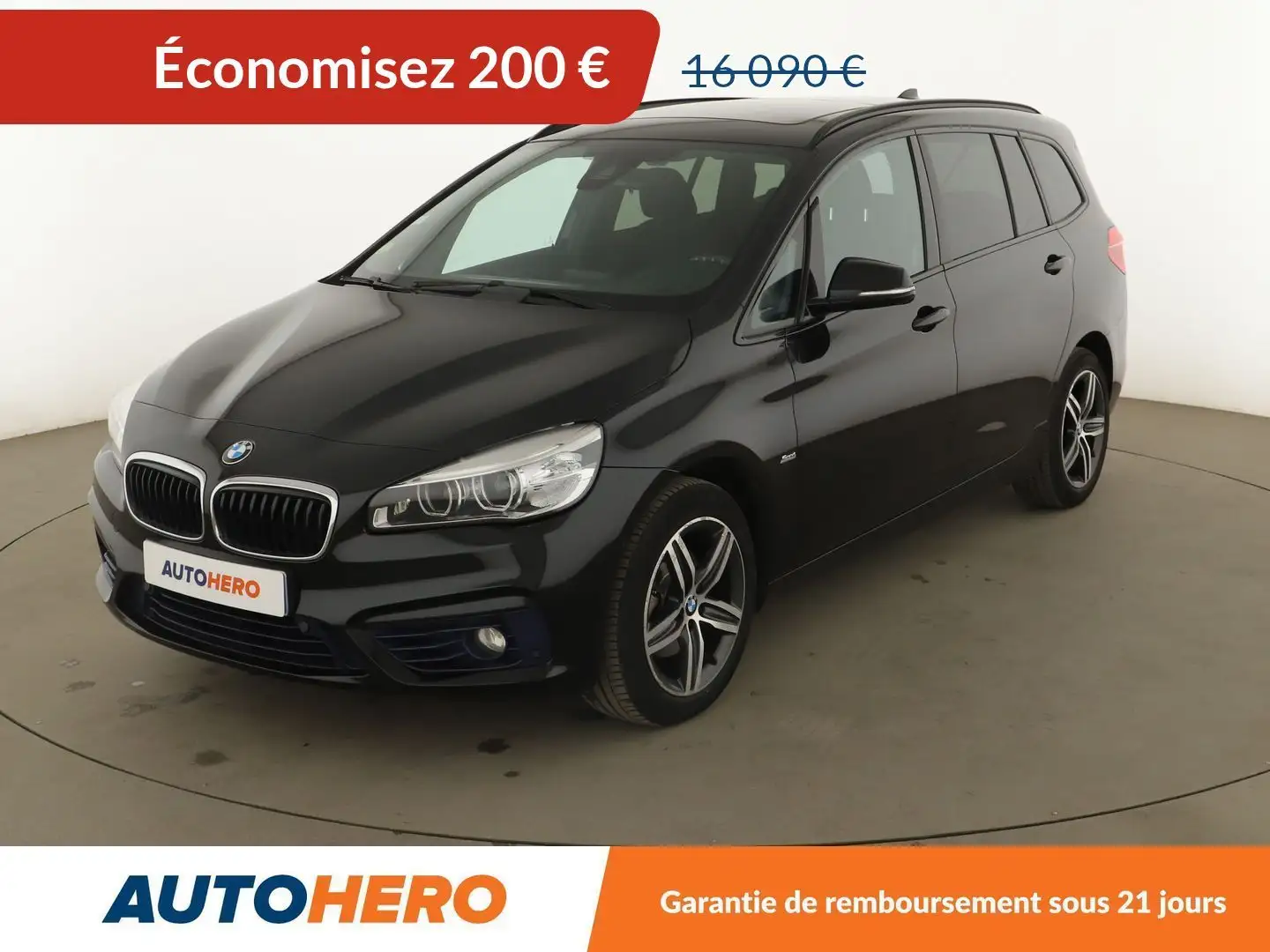 BMW 216 Gran Tourer 216d Sport BVA6 Noir - 1