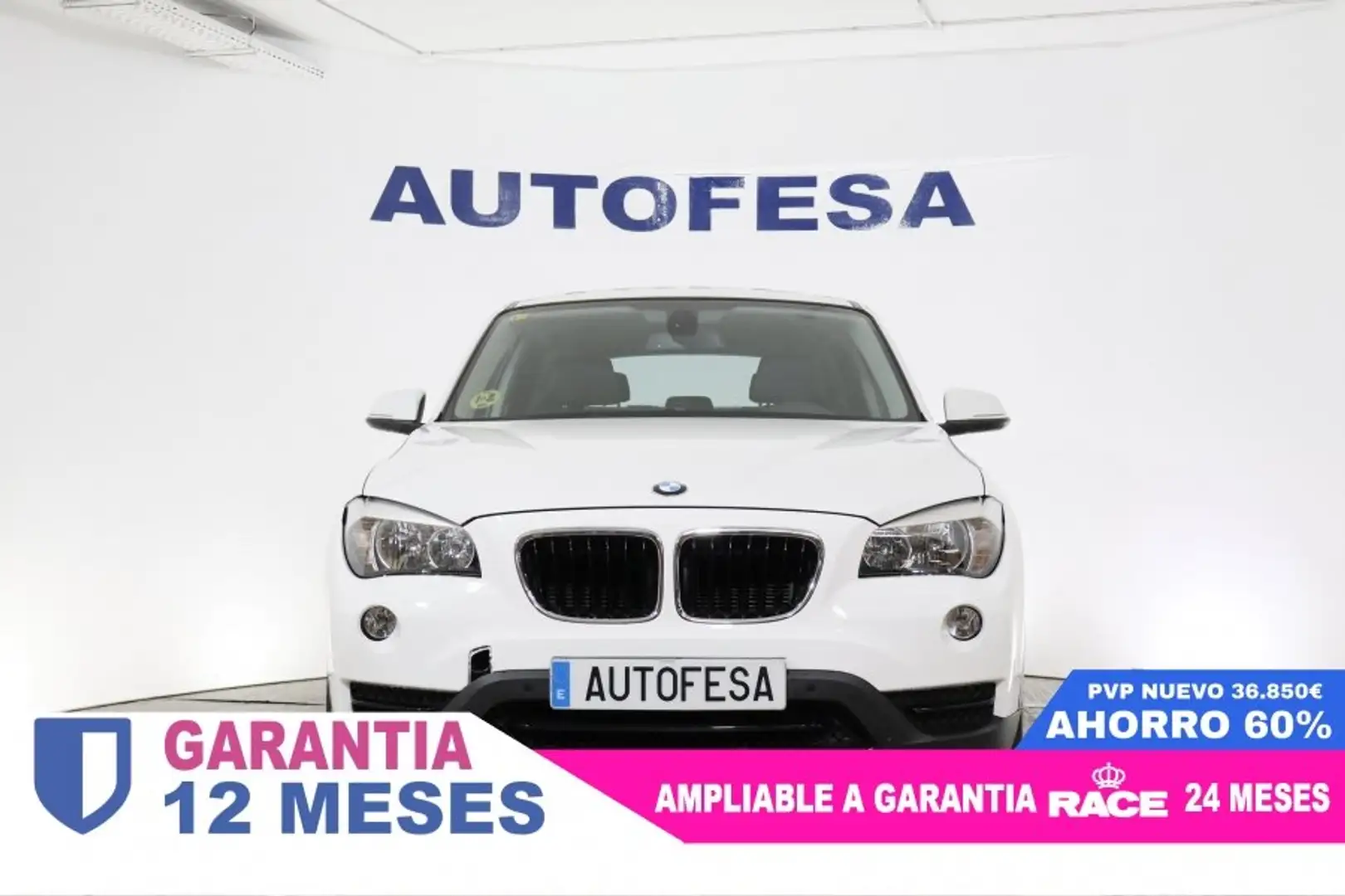 BMW X1 18D SDRIVE 143cv AUTO SPORT LINE 5P # NAVY, CUERO Blanco - 2