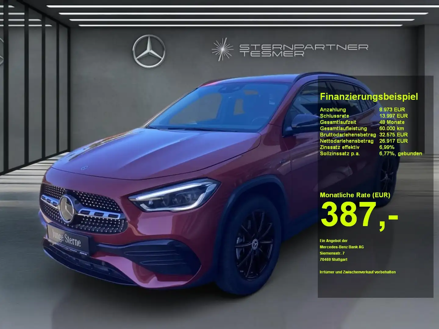 Mercedes-Benz GLA 250 e +AMG+Memory+Night+MBUX+KAMERA+AHK+NAVI Rood - 1