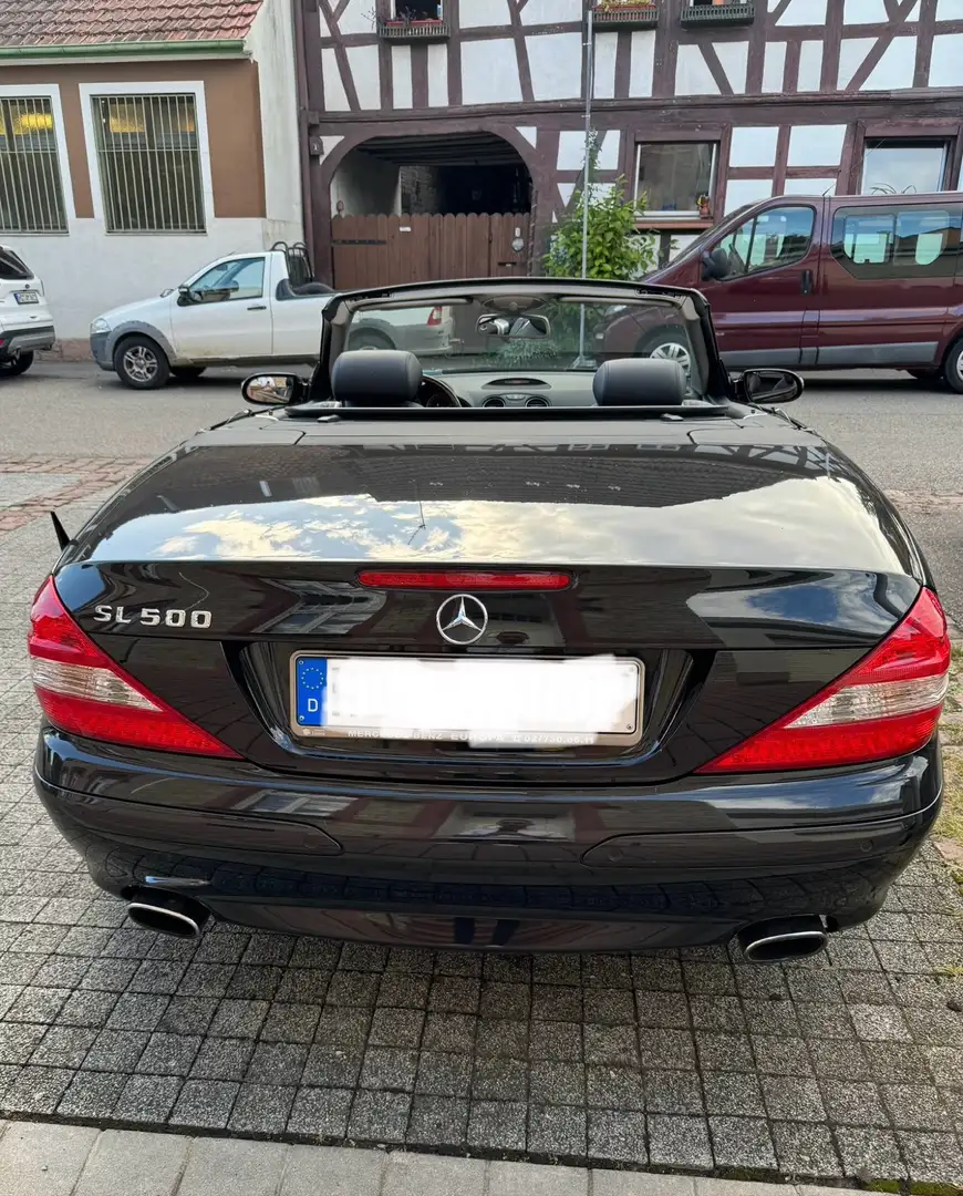 Mercedes-Benz SL 500 7G-TRONIC schwarz/schwarz Top Zustand Černá - 2