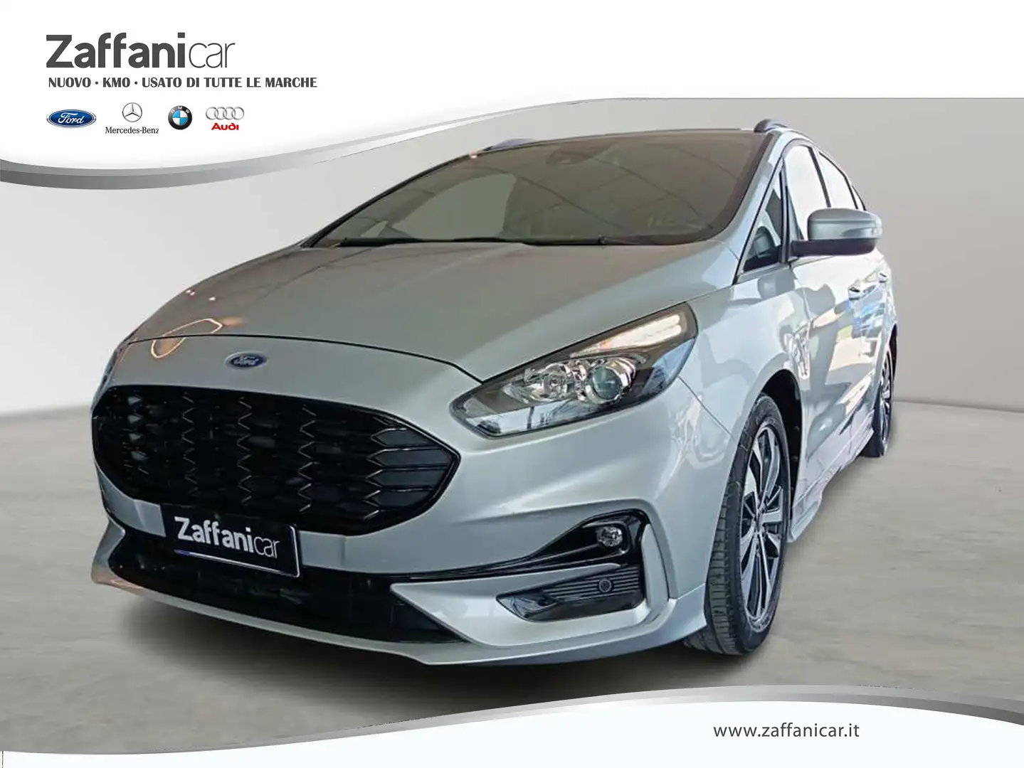 Ford S-Max 2.5 Full Hybrid 190CV CVT 7p.ST-Line Business Argento - 1