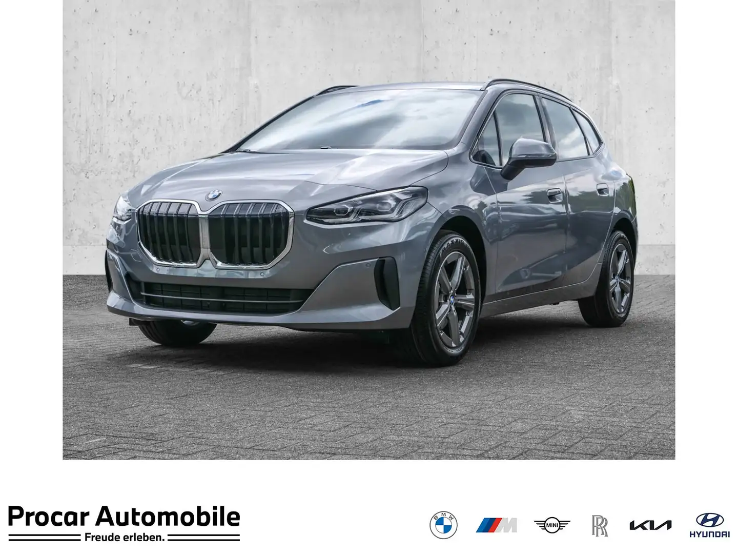 BMW 218 i AHK NAVI PDC V+H LED Sound Syst. Grigio - 1