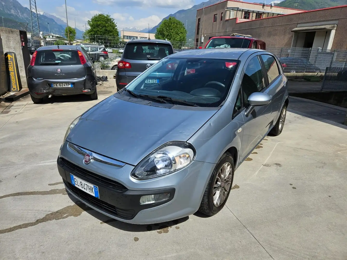 Fiat Punto Evo 5p 1.3 mjt SOLO. COMMERCIANTI.  GRANDINATA Szary - 1