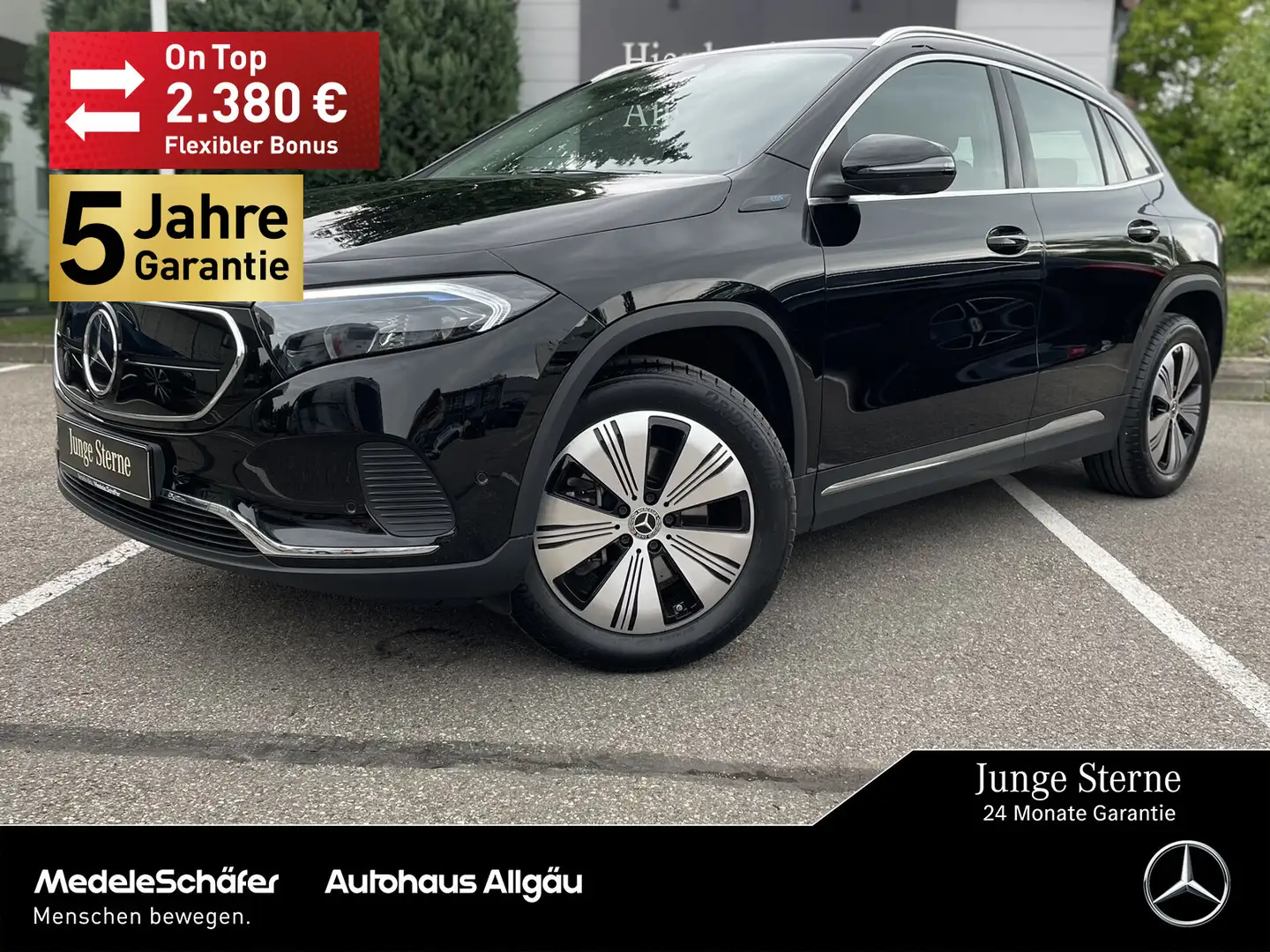 Mercedes-Benz EQA 250 EQA 250+ Distr LED AHK 360° ElHeck Ambi MBUX DAB Schwarz - 1