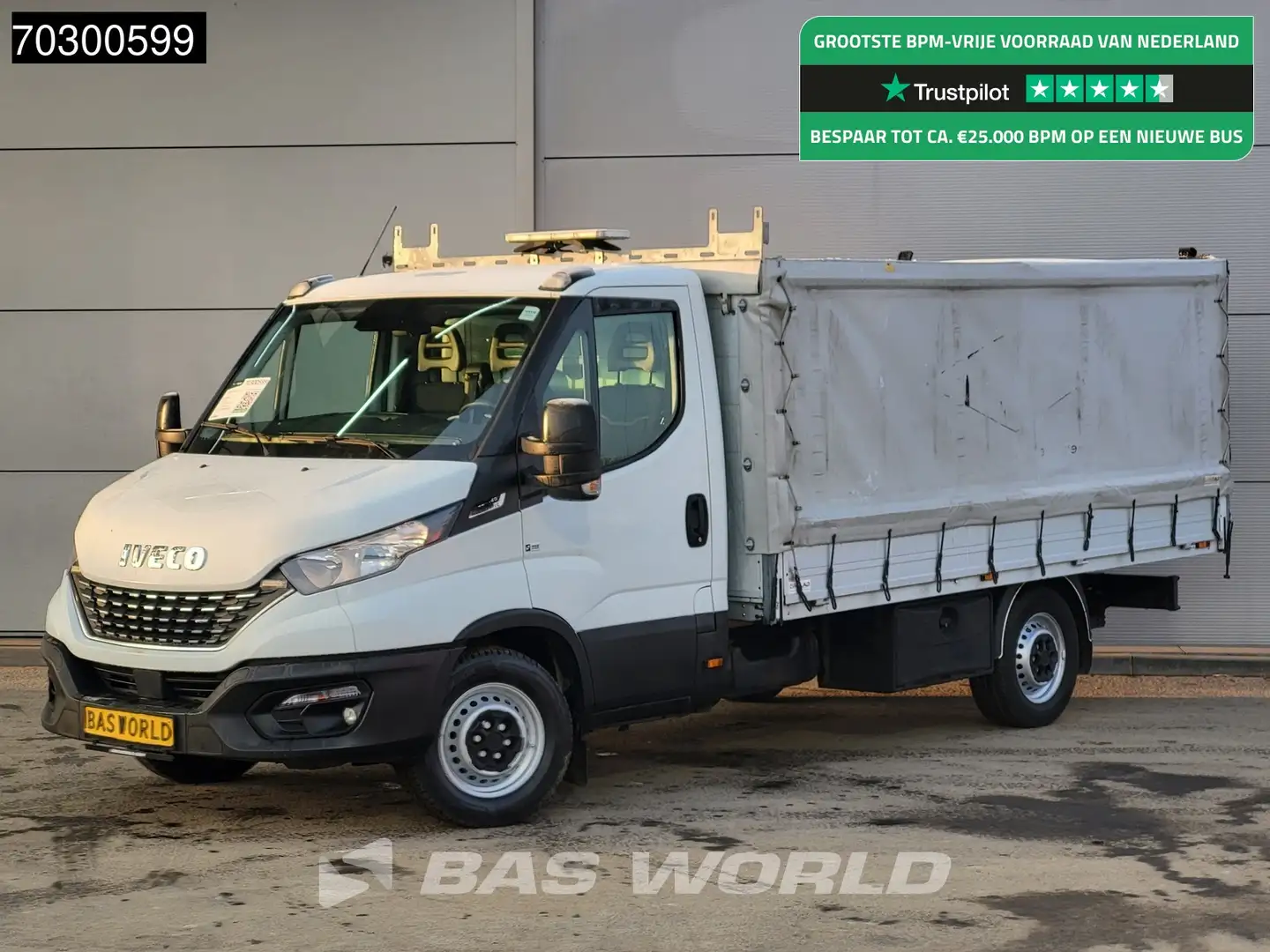 Iveco Daily 35S16 Automaat Open Laadbak 3,5t Trekhaak ACC Airc Wit - 1