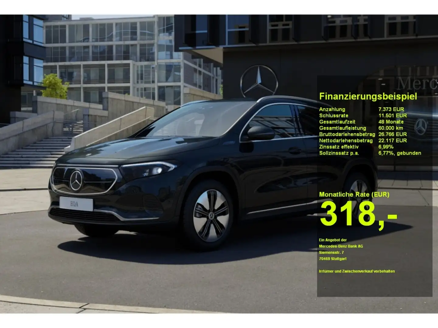 Mercedes-Benz EQA 250 MBUX KAMERA Ambiente SHZ Memory LED Nero - 1