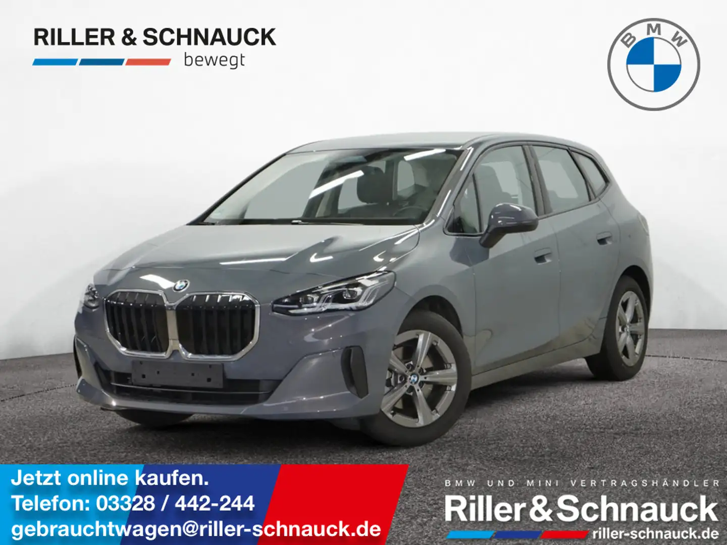 BMW 218 i Active Tourer KAM+LED+NAVI+SHZG Grau - 1