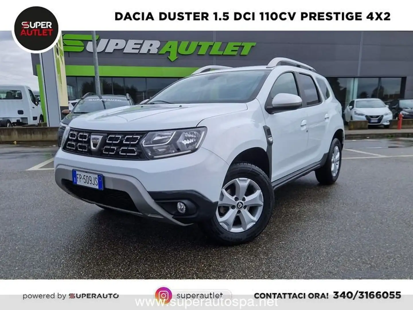 Dacia Duster 1.5 dCi 110cv Prestige 4x2 Білий - 1