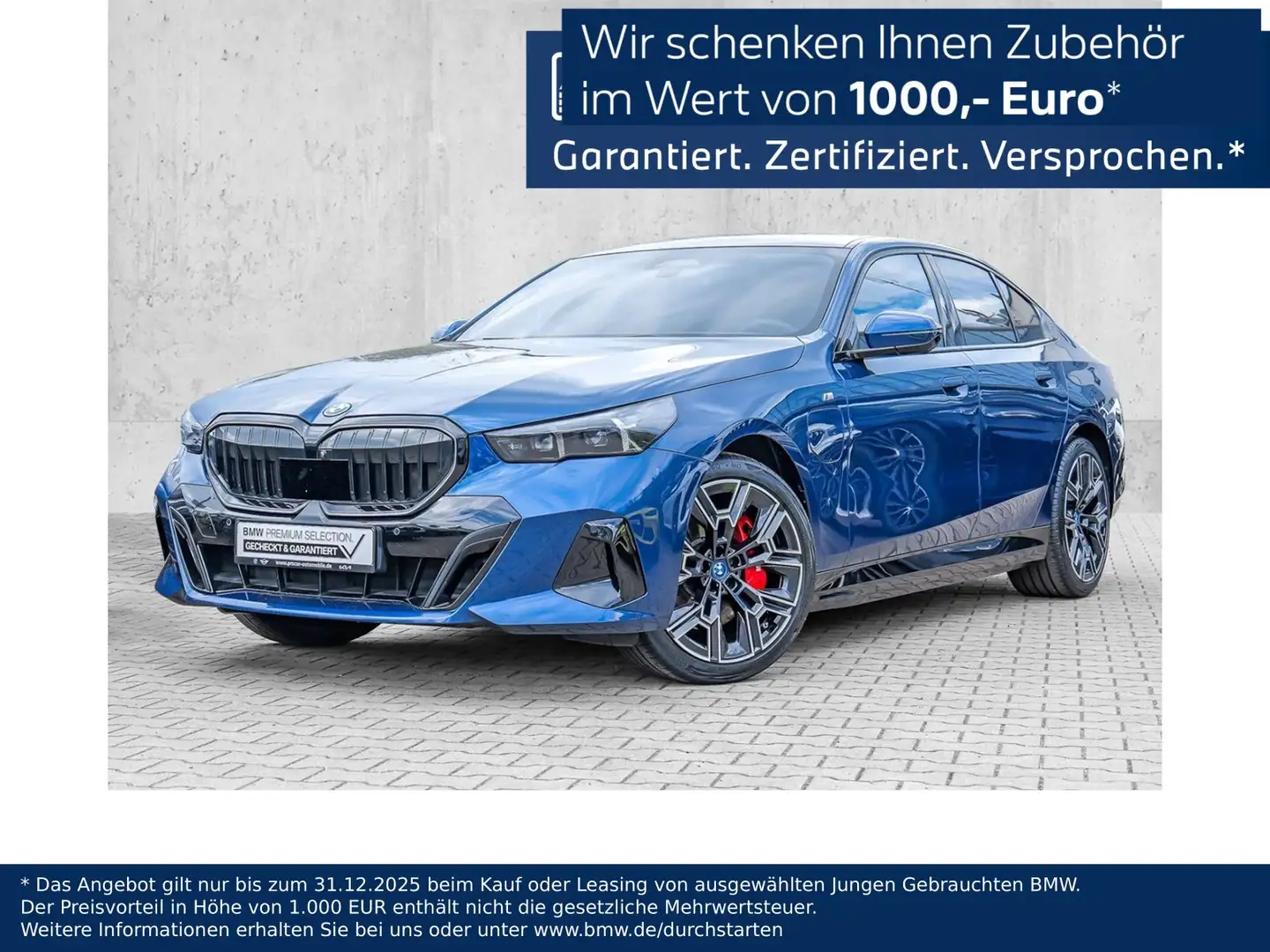 BMW 550 e xDrive M Sport HUD PANO ACC AHK 360°KAM LM Bleu - 1