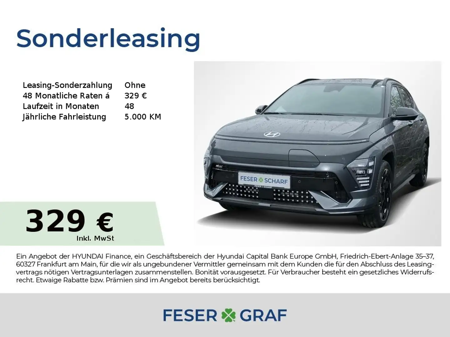 Hyundai KONA N-LINE X NAVI KAMERA LED SHZ LHZ BOSE Grau - 1