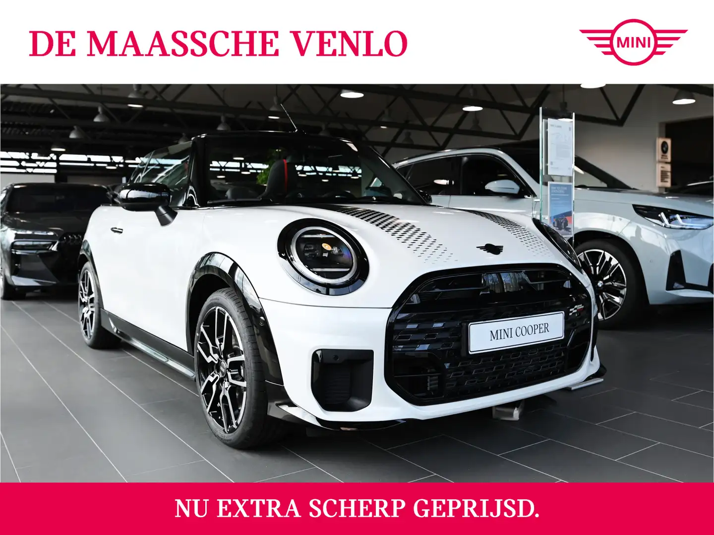 MINI Cooper S Cabrio Automaat / JCW / Pakket XL / 18" JCW Lap Spoke 2-t Blanco - 1