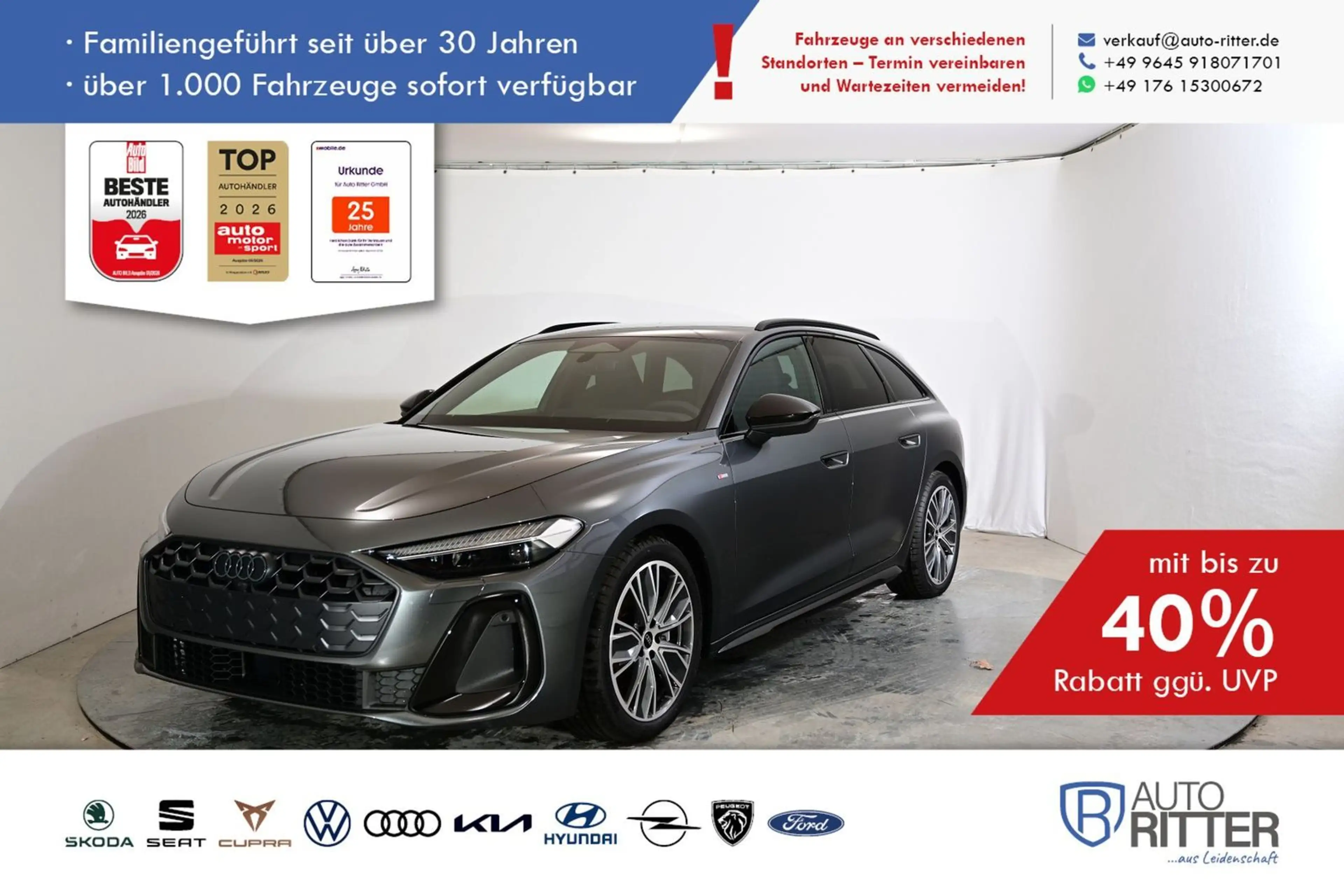 Audi A5 S line ACC|HuD|AHK|RFK|LED|Navi|Carplay|Kl...