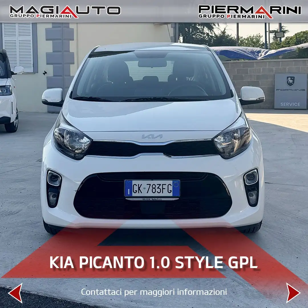 Kia Picanto 1.0 12V EcoGPL 5 porte Style Blanc - 2