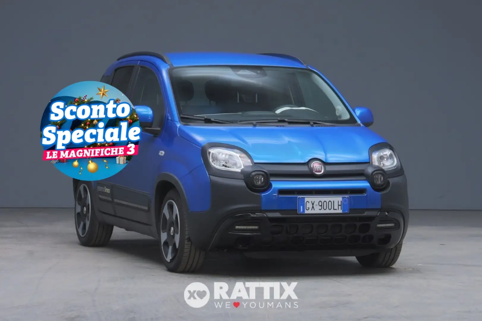 Fiat Panda Pandina 1.0 Firefly Hybrid 70CV Cross Bleu - 1