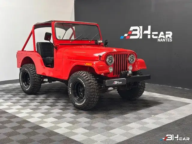 Jeep CJ-5 4.2 6 cylindres – Véhicule de collection – Ex-pompiers