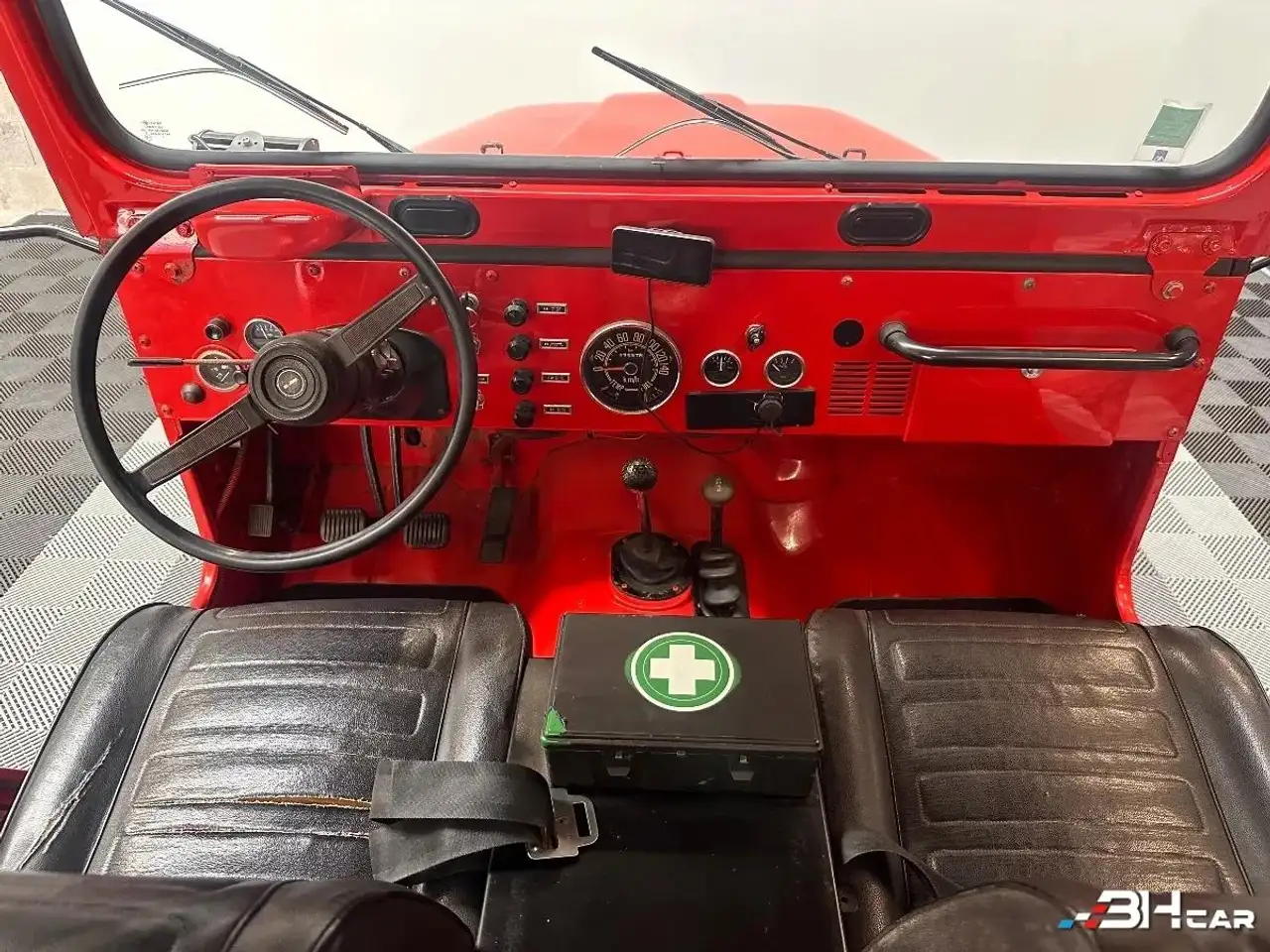 Jeep CJ-5 4.2 6 cylindres – Véhicule de collection – Ex-pompiers, foto 3