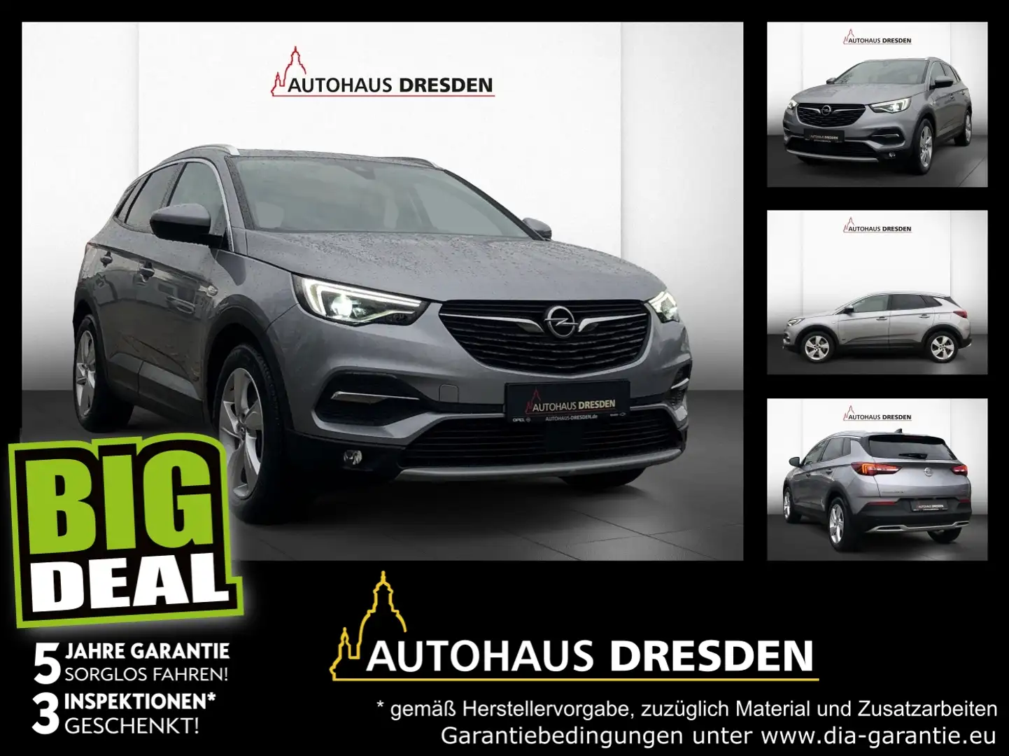 Opel Grandland 1.6 Turbo Hybrid Elegance FLA Grijs - 1