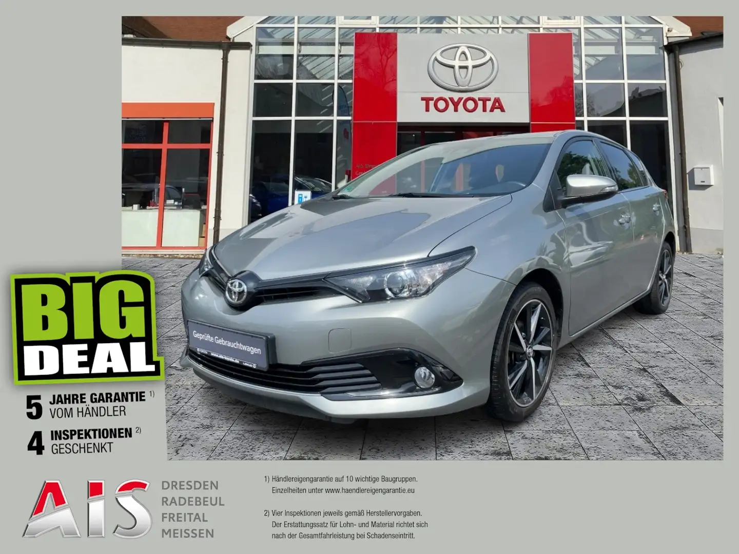 Toyota Auris 1.2 Turbo Team D KAM*DAB*SHZ*KeyLess Gris - 1