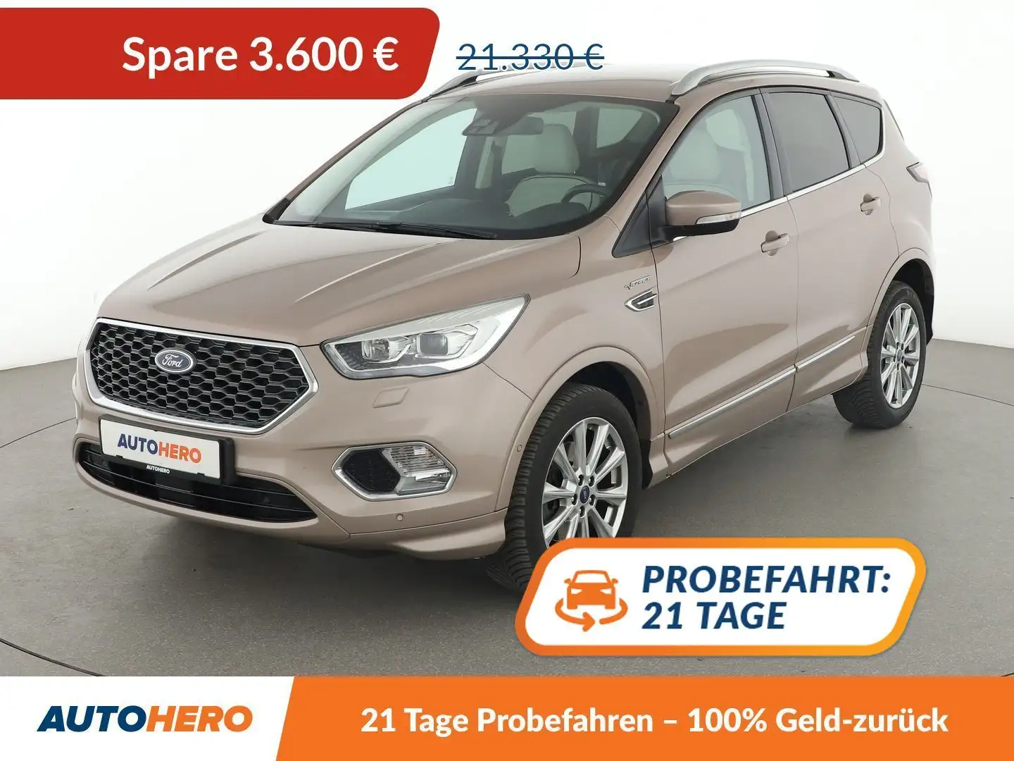 Ford Kuga 2.0 TDCi Vignale Aut.*NAVI*XENON*ACC*CAM*SPUR* Beige - 1