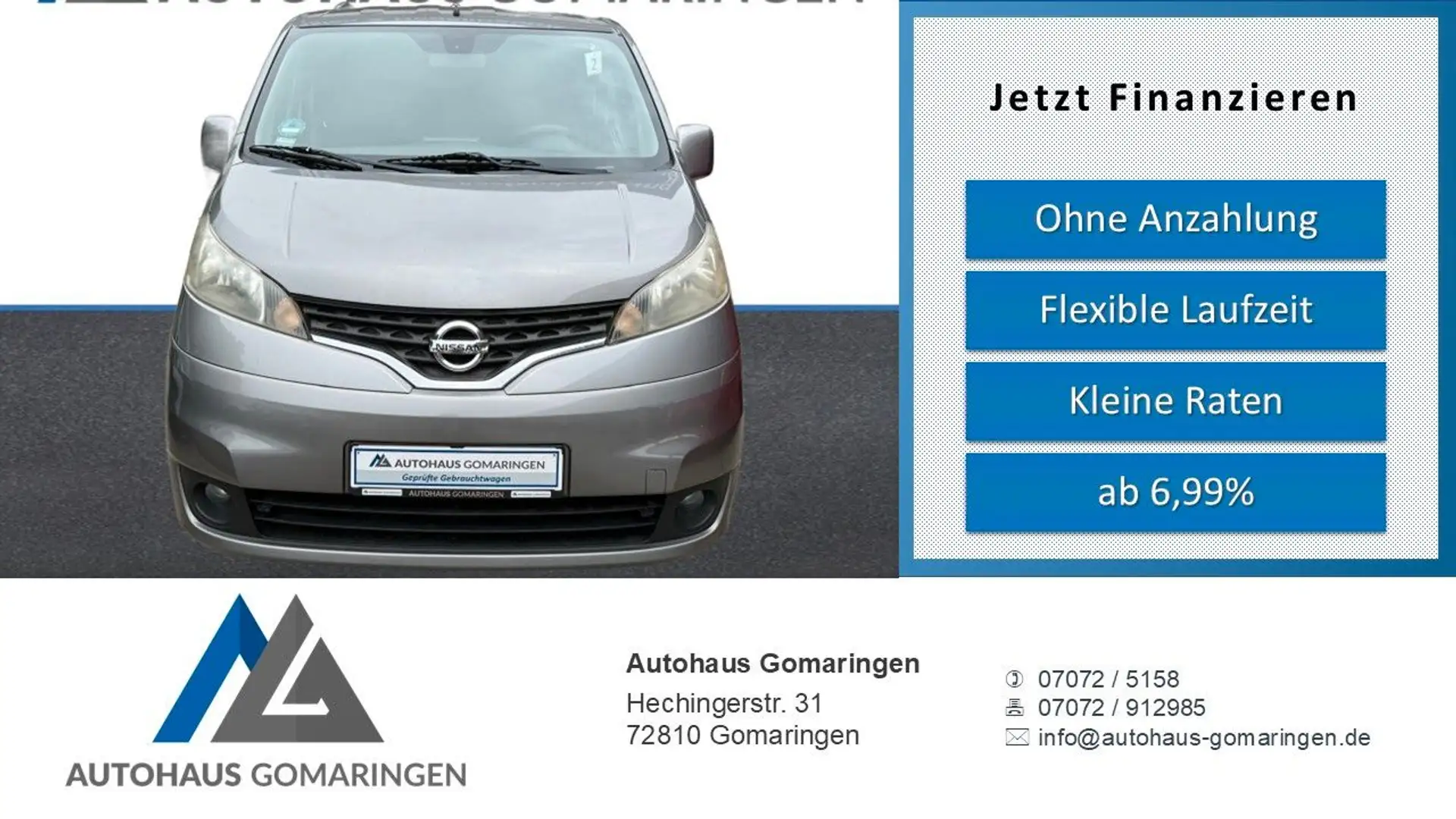 Nissan NV200 /Evalia Evalia Premium*7-Sitze*AHK*Kamera* Grau - 1