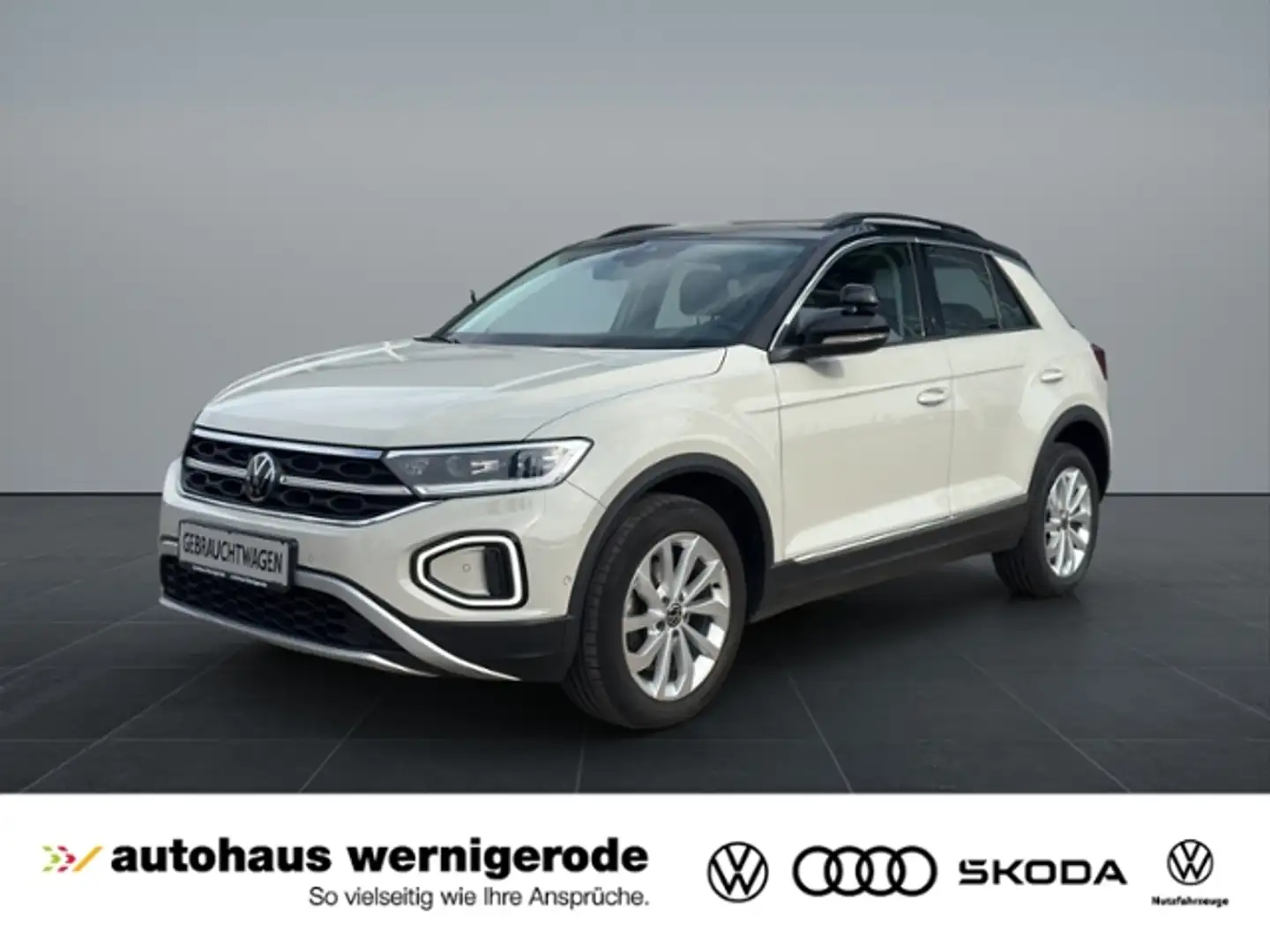Volkswagen T-Roc Style FAHRSCHULWAGEN! 2.0TDI *AHK*DC Pro*App Conn Gris - 1