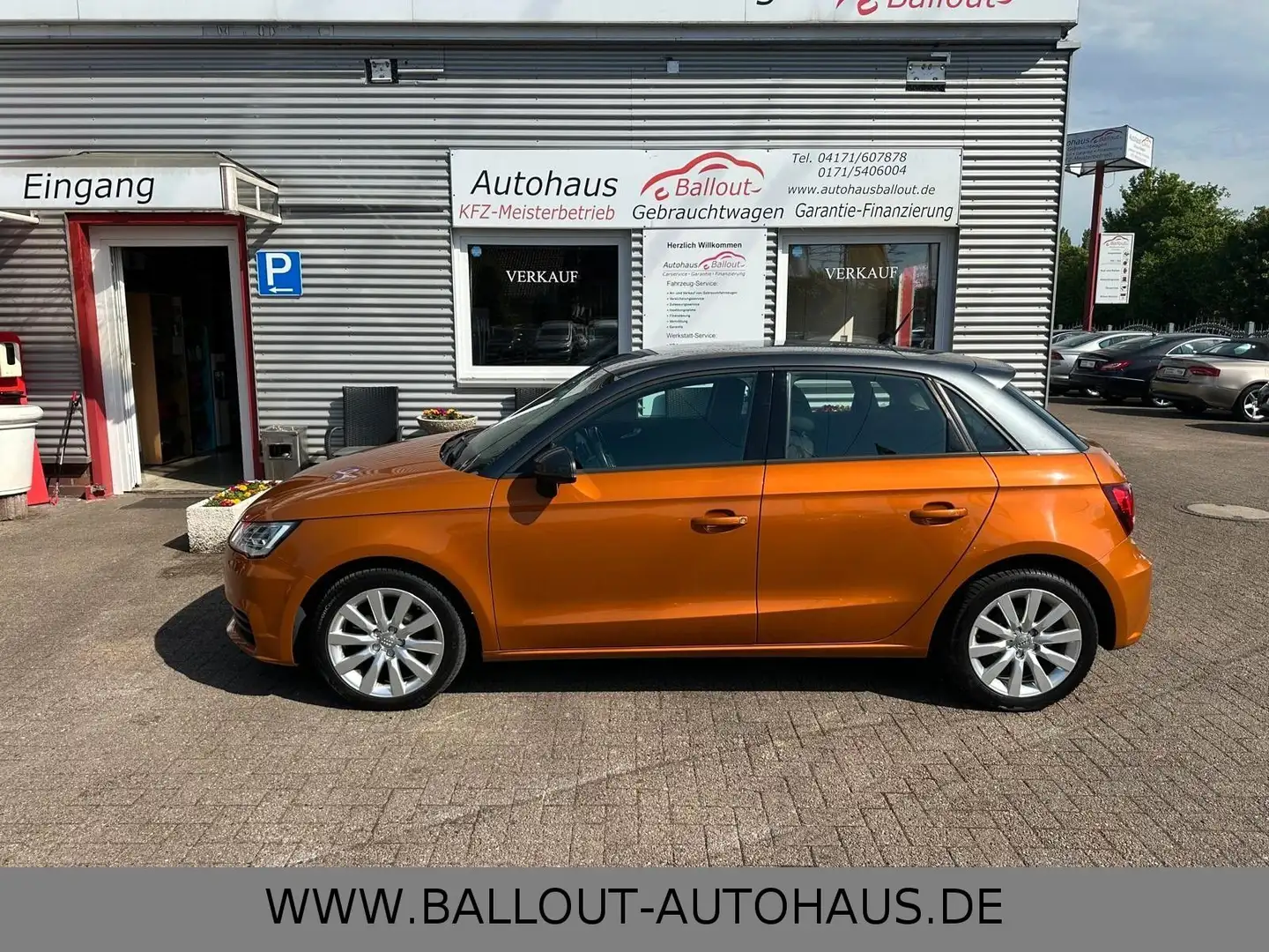 Audi A1 Sportback*2.HAND*NAVI*KLIMA*BI-XENON*GARANTIE Naranja - 1