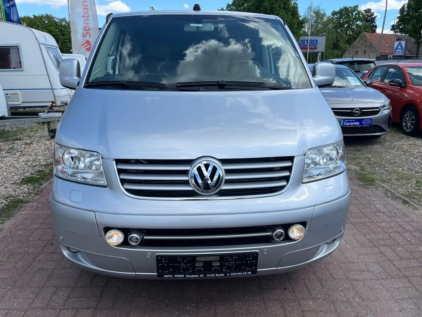 Volkswagen T4 Multivan T5 Multivan HIGHLINE-AUTOM+TEMPOMAT+LEDER+AHK Srebrny - 2