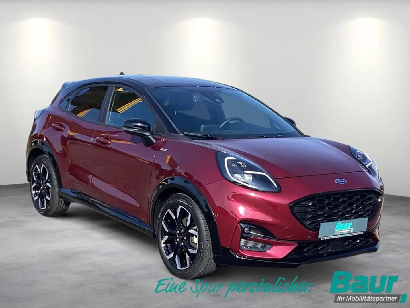 Ford Puma 1.0 EcoBoost Hybrid VIVID RUBY EDITION LED NAVI Rouge - 2