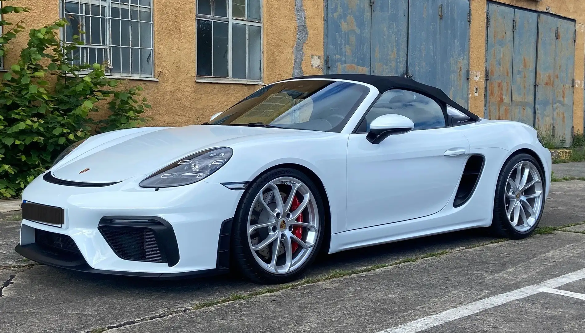 Porsche 718 Spyder 718 Spyder BOSE, LED/PDLS+, RFK, Insp.+Appr. NEU Blanco - 1