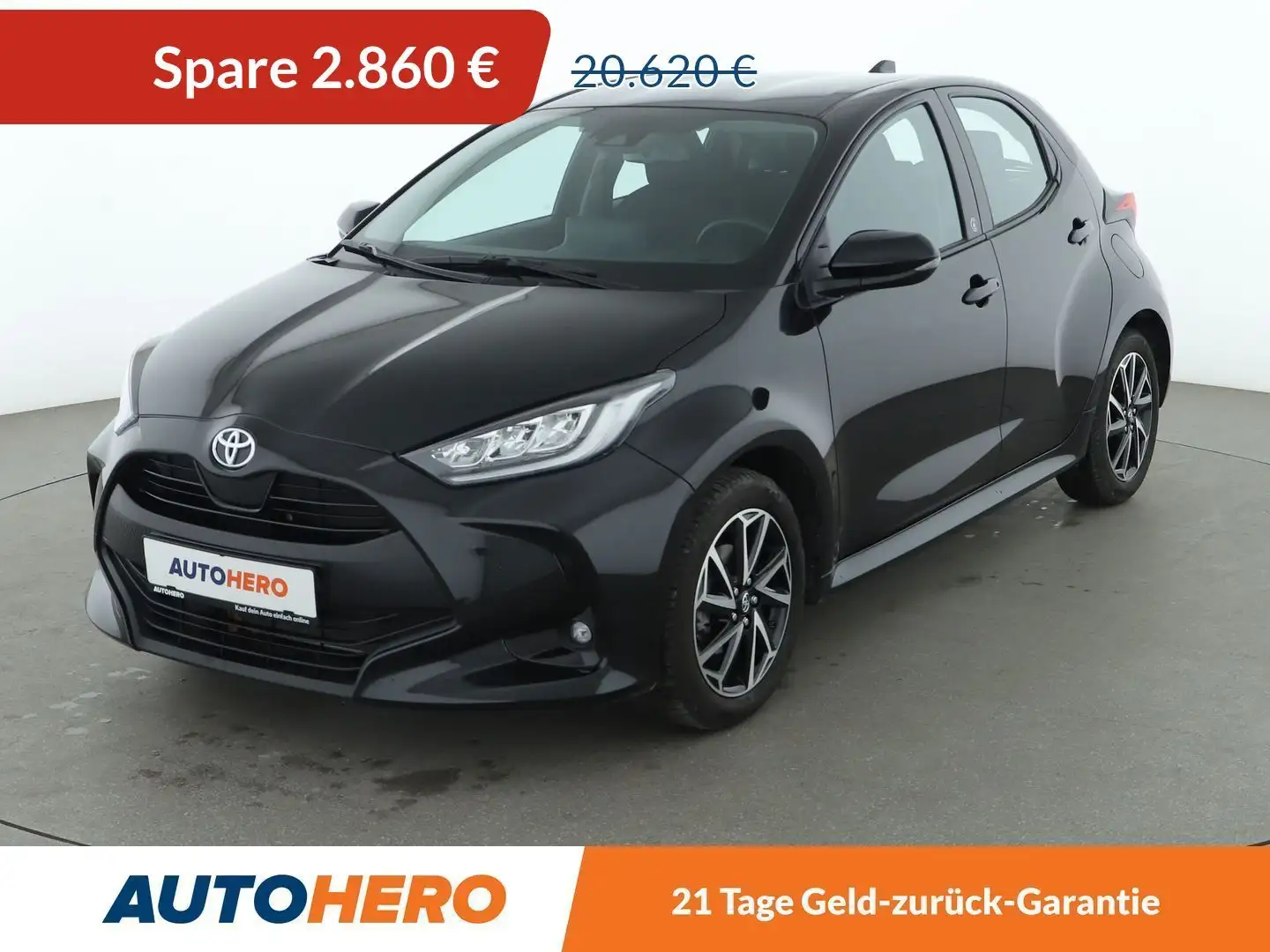 Toyota Yaris 1.5 Dual VVT-iE Team D Aut.*CAM*SHZ*PDC*SPUR* Schwarz - 1