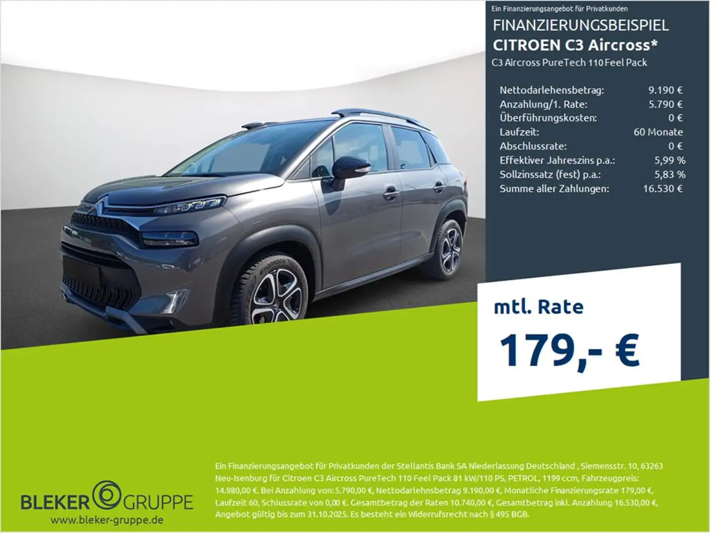 Citroen C3 Aircross Feel Pack Grau - 1