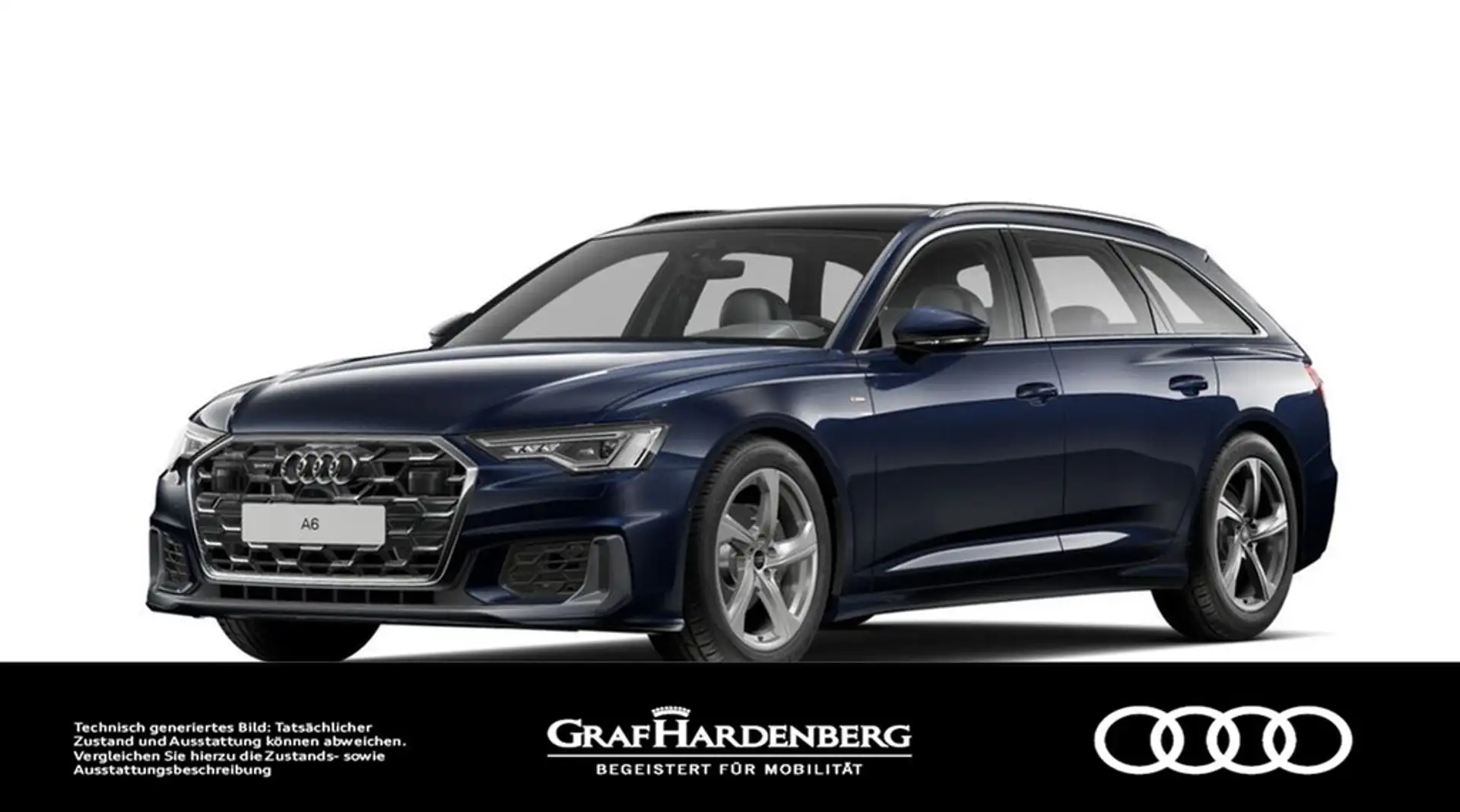 Audi A6 Avant 40 TDI quattro S line Matrix Navi Pano Bleu - 1