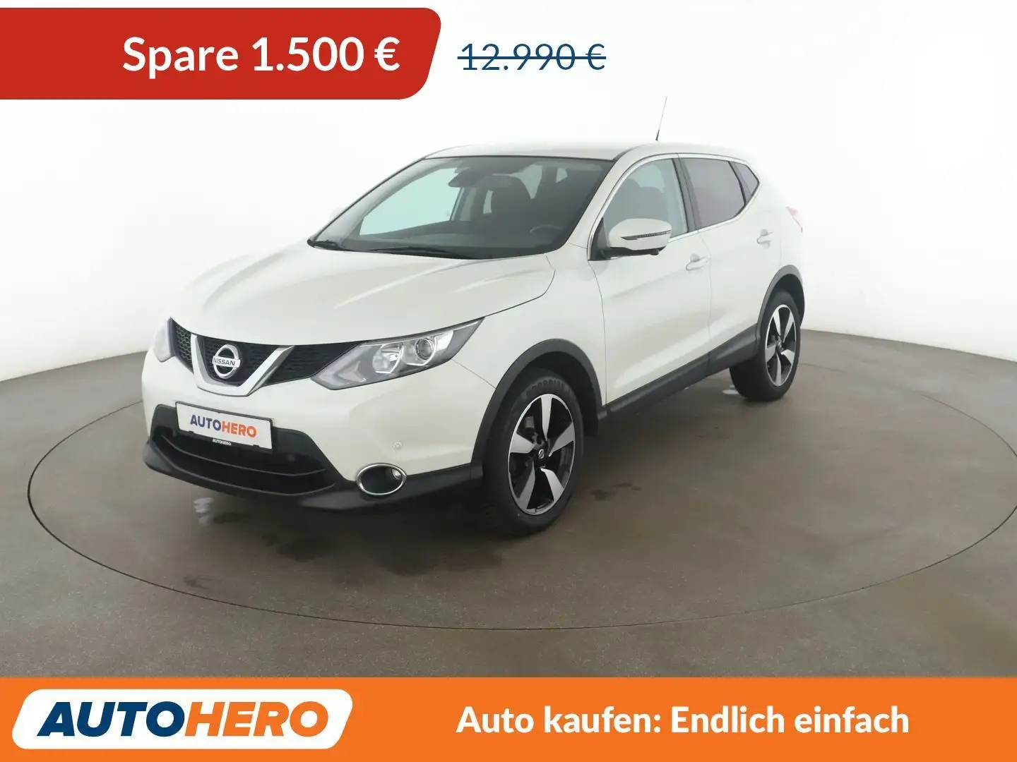 Nissan Qashqai 1.2 360*NAVI*360°CAM*SPUR*PDC*SHZ*KLIMA*TEMPO* Weiß - 1