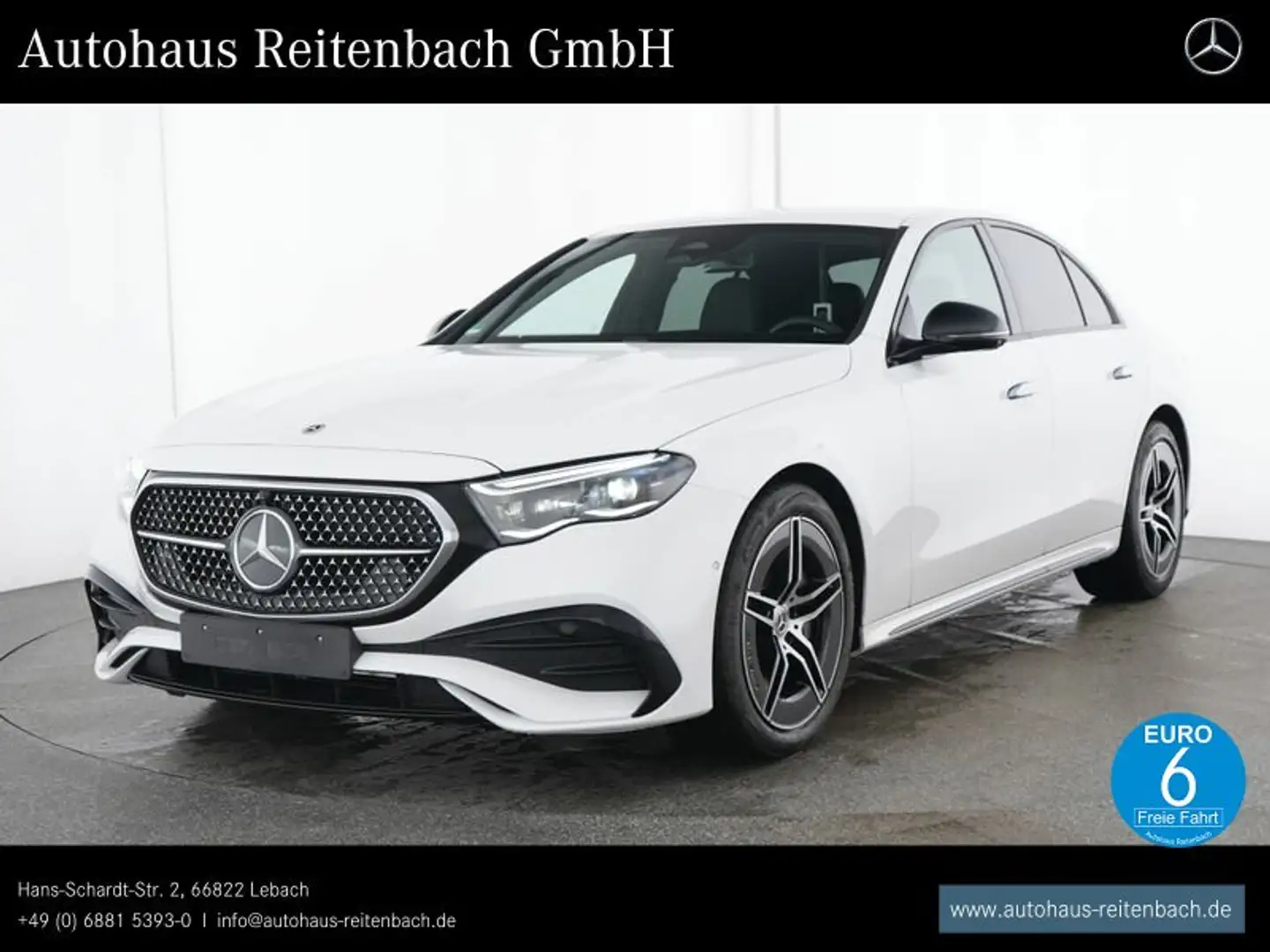 Mercedes-Benz E 220 E220d AMG+BURMESTER4D NIGHT+DISTR+360+AMBIENTEBE Weiß - 1