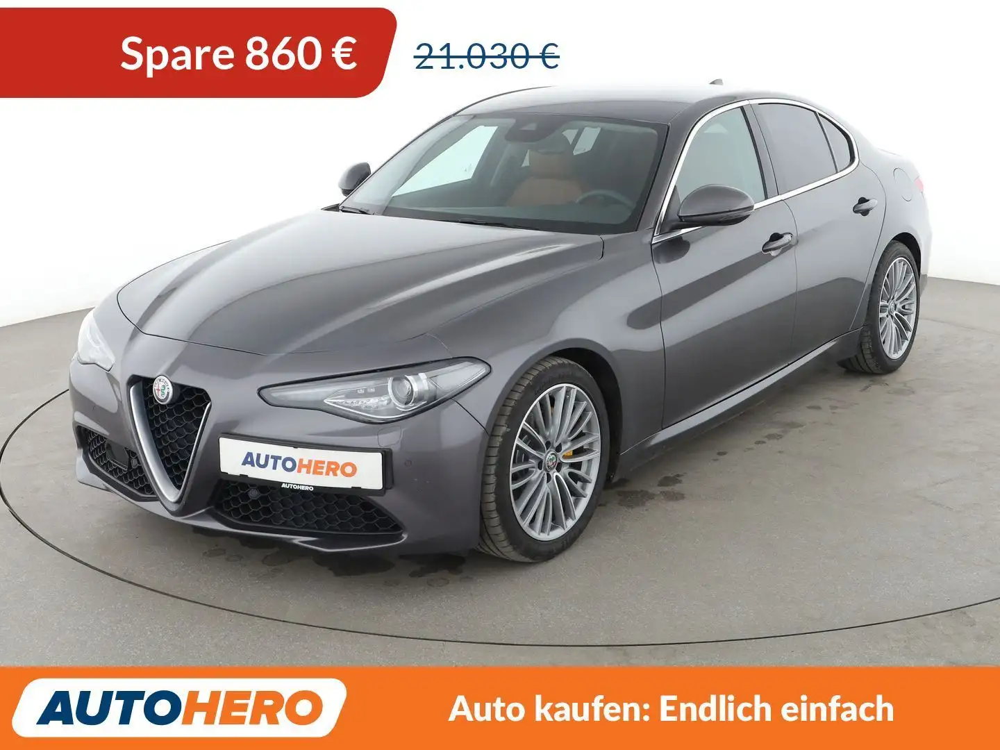 Alfa Romeo Giulia 2.2 JTDM Super Aut*NAVI*XENON*TEMPO*CAM*PDC*SHZ* Grau - 1