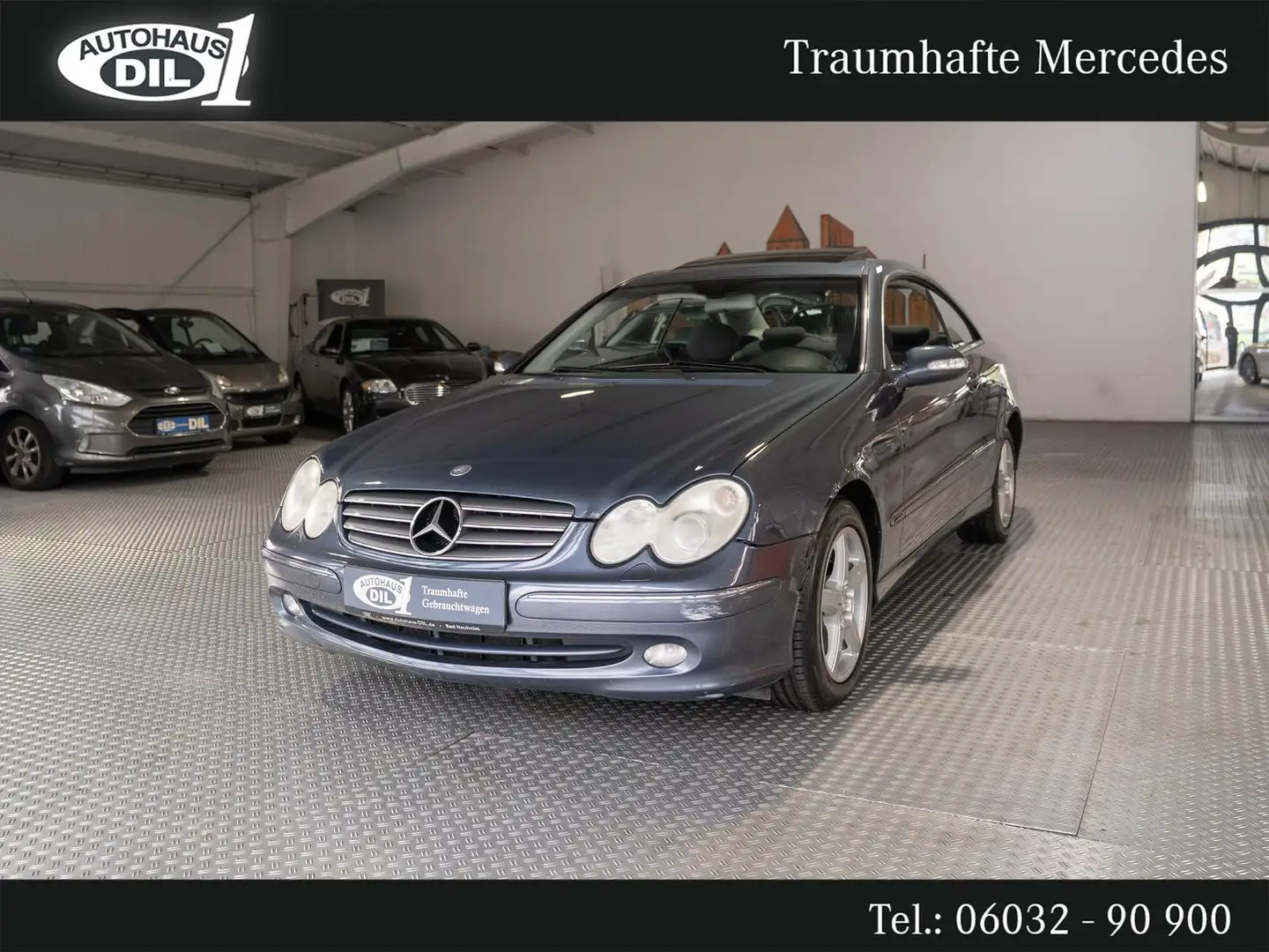 Mercedes-Benz CLK 200 K*TÜV NEU* *S-DACH*SHZ*KLIMA* Azul - 2