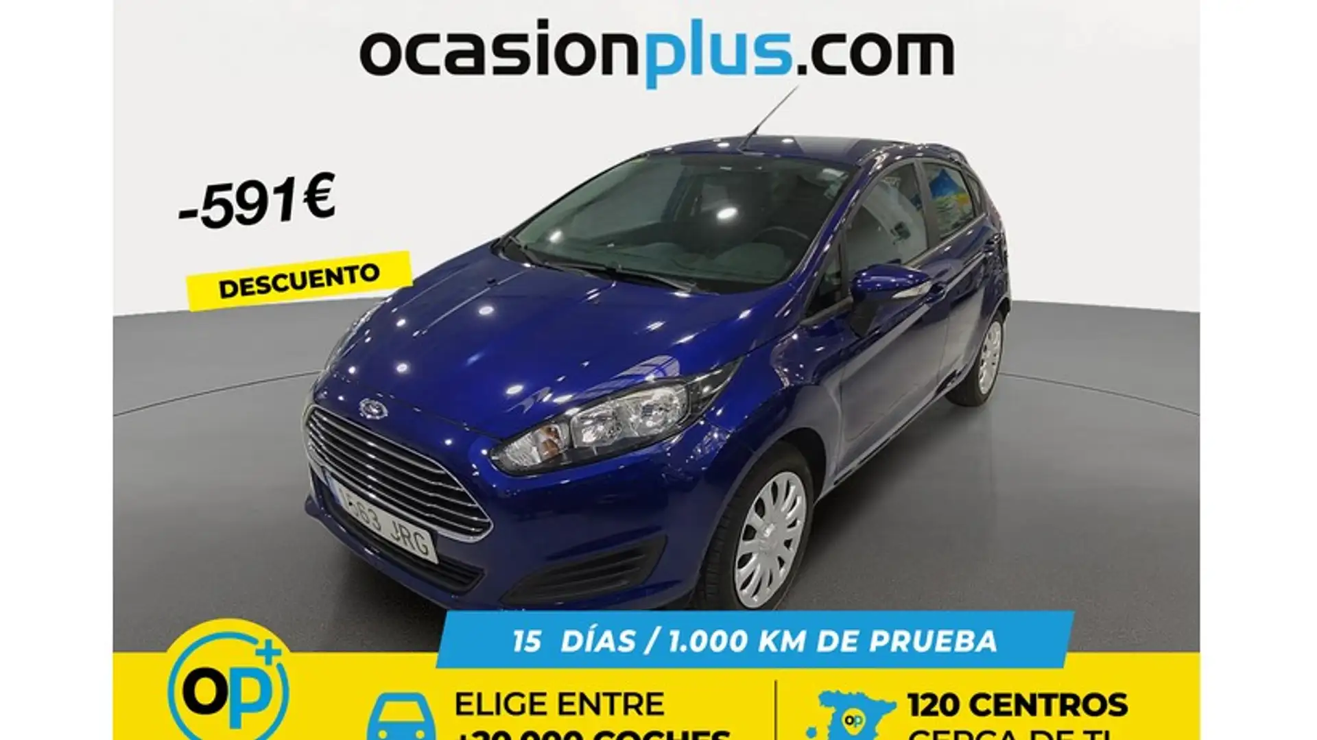 Ford Fiesta 1.25 Trend 82 Bleu - 1