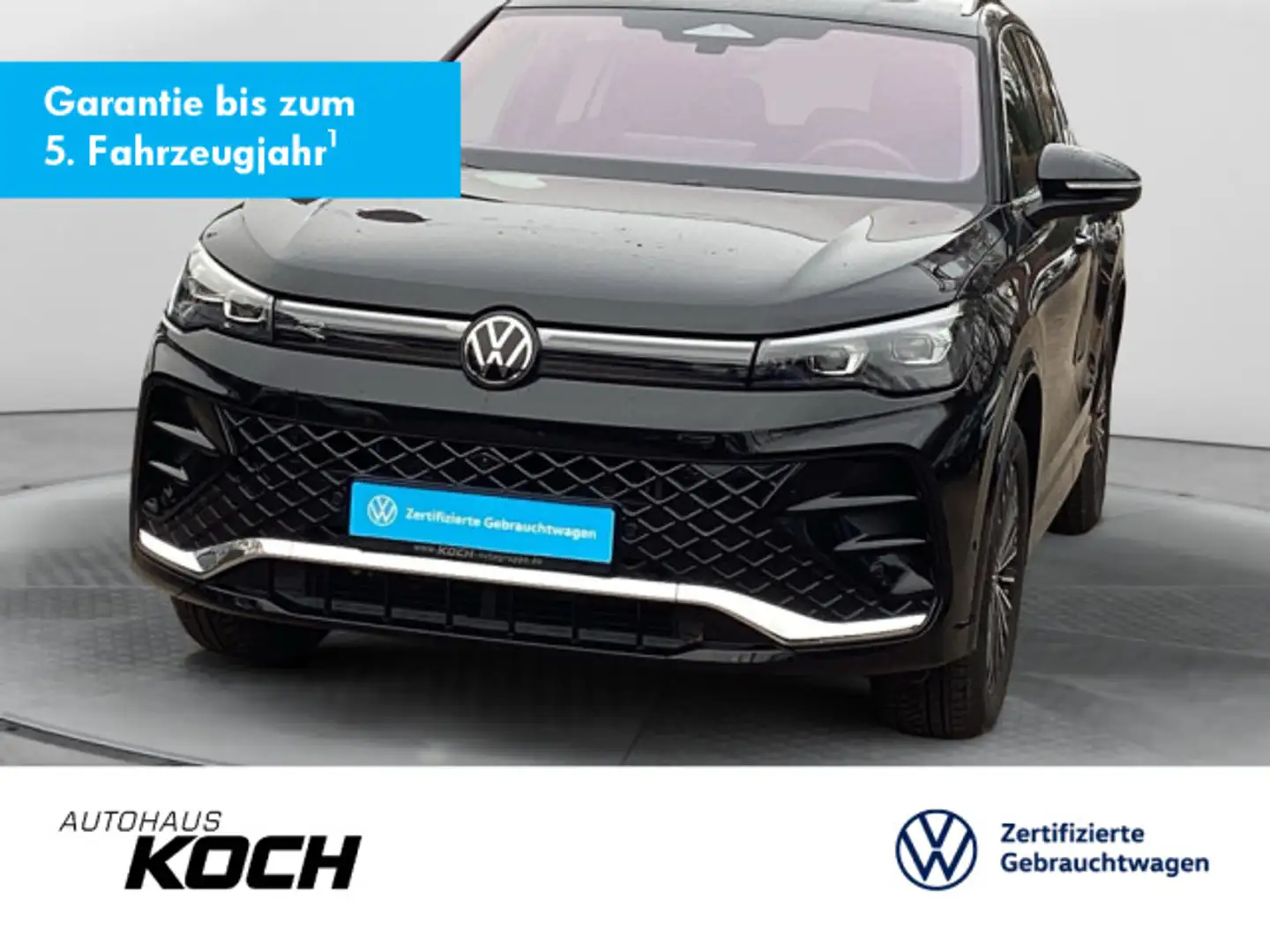 Volkswagen Tiguan 2.0TSI R-Line 4M DSG Leder AHK Pano Stand Schwarz - 1