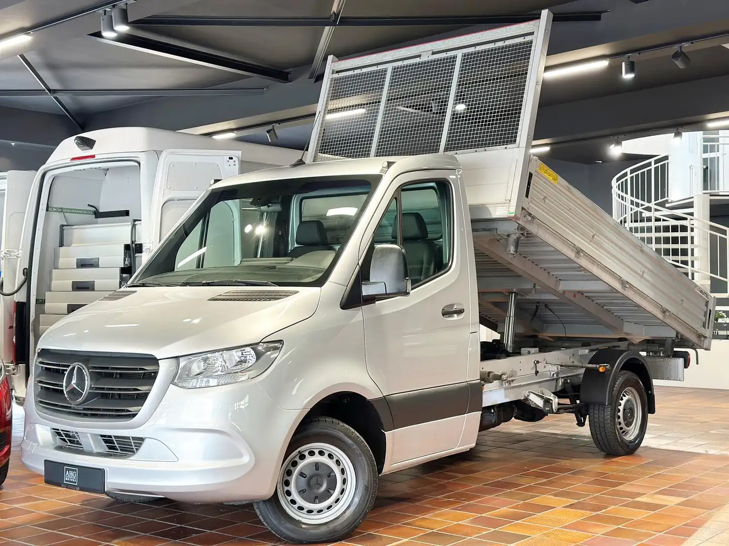 Mercedes-Benz Sprinter 319 V6 3-Seiten-Kipper AHK-3,5t Standheizung Klima Zilver - 1