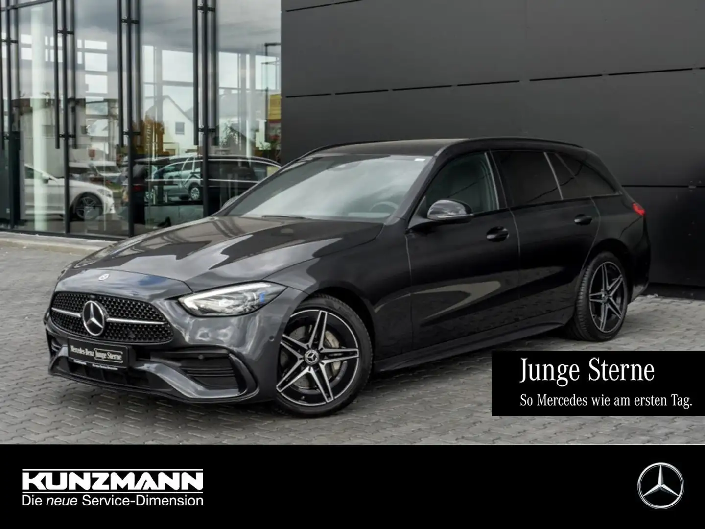 Mercedes-Benz C 300 d T AMG Night MBUX Navi-Prem AHK EasyPack Gris - 1