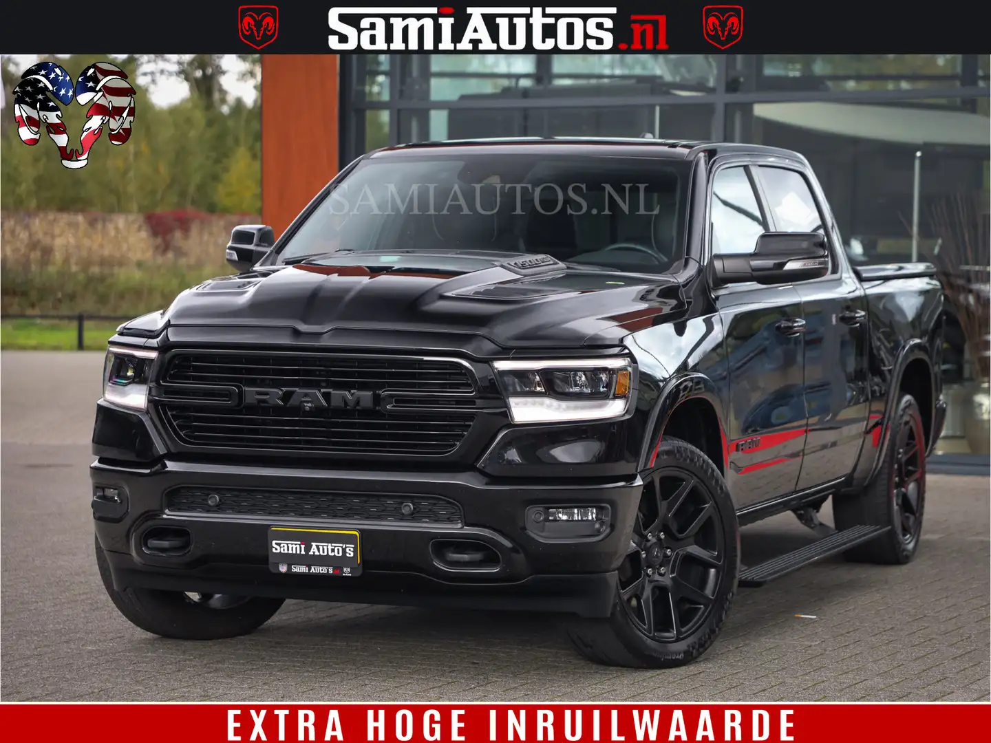 Dodge RAM 1500 BLACK EDITION | 4X4 5.7 V8 | PRINS LPG | CAME Zwart - 1